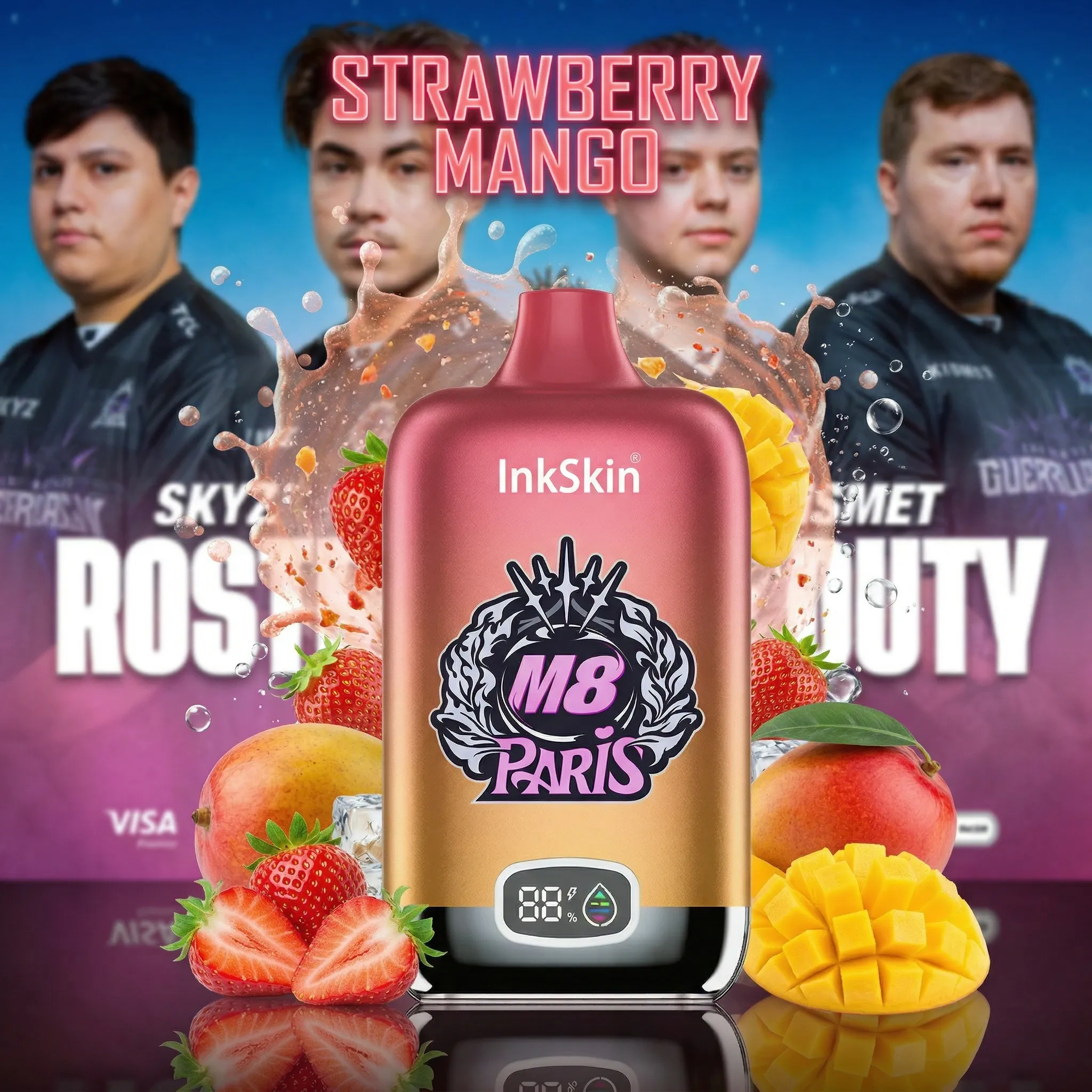 M8 team - ⭐InkSkin Digital Box 12000 Puffs - 10+ Flavour Choices 🍇🍉🍋