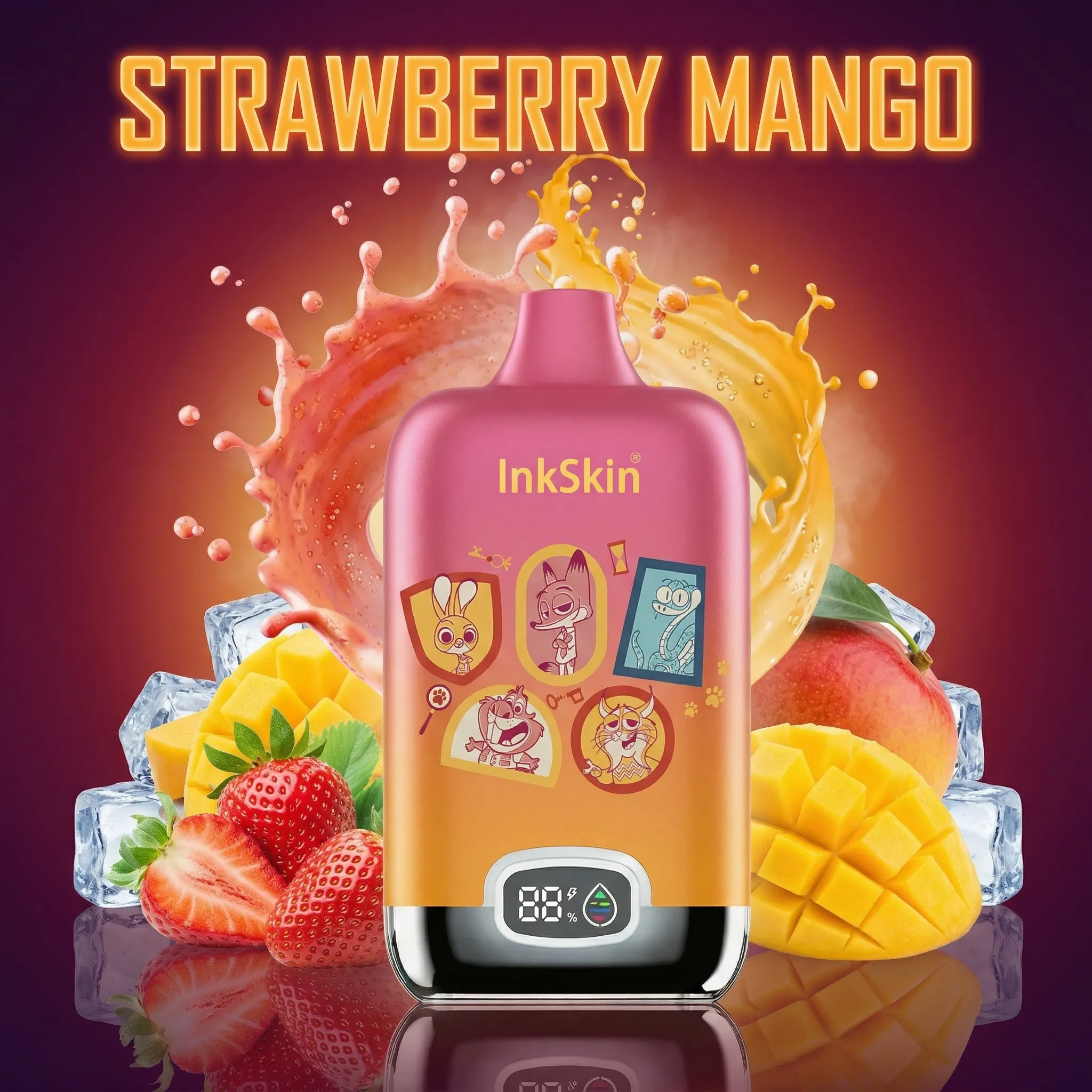 Zootopia - ⭐InkSkin Digital Box 12000 Puffs - 10+ Flavour Choices 🍇🍉🍋