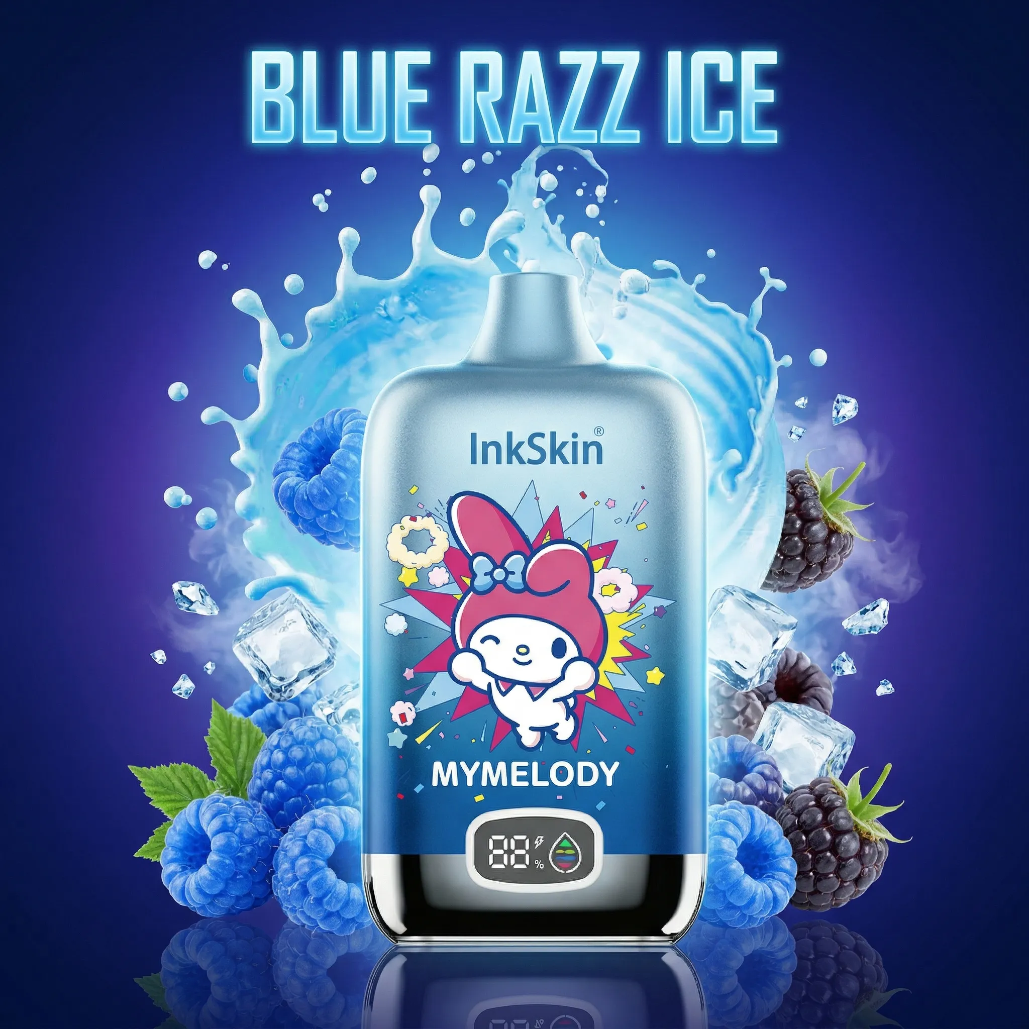 Melody - ⭐InkSkin Digital Box 12000 Puffs - 10+ Flavour Choices 🍇🍉🍋