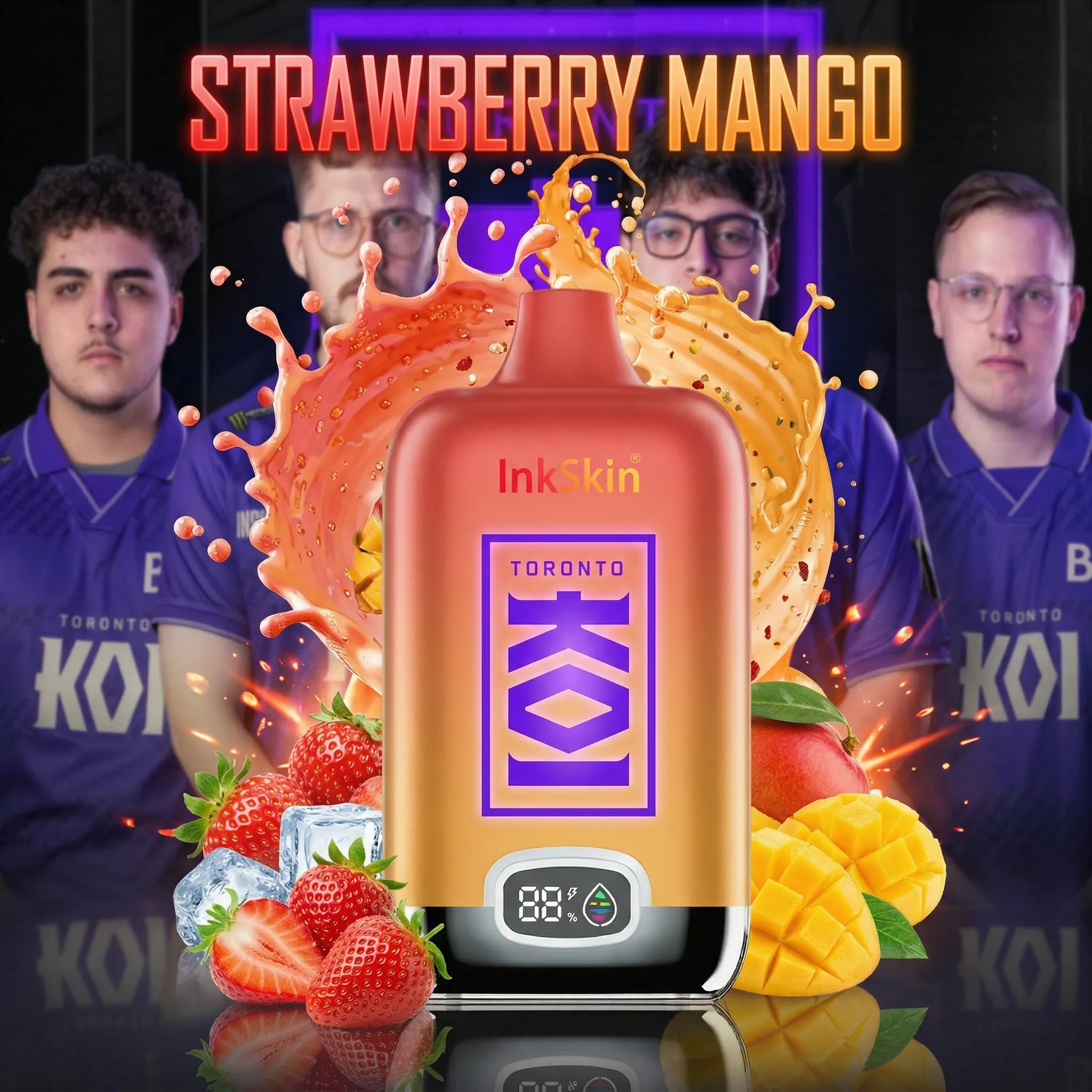 Toronto KOI team - ⭐InkSkin Digital Box 12000 Puffs - 10+ Flavour Choices 🍇🍉🍋