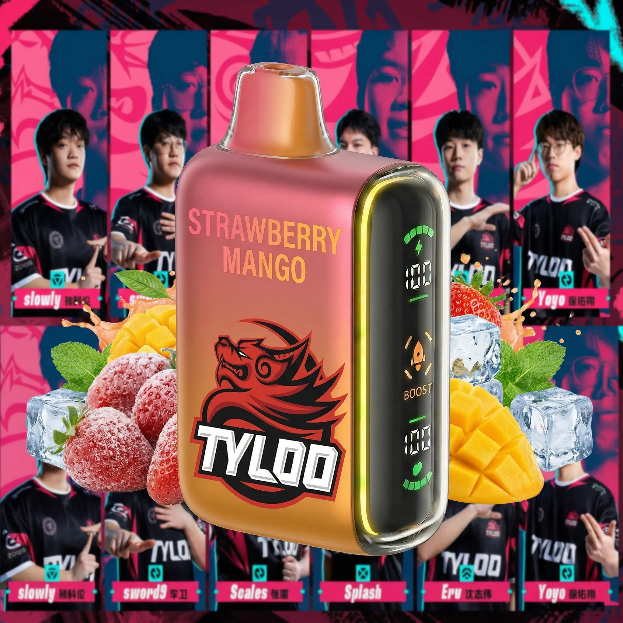 TYLOO team - 🔥InkSkin Pulse 15000 Puffs new - 10+ Flavour Choices 🍇🍉🍋