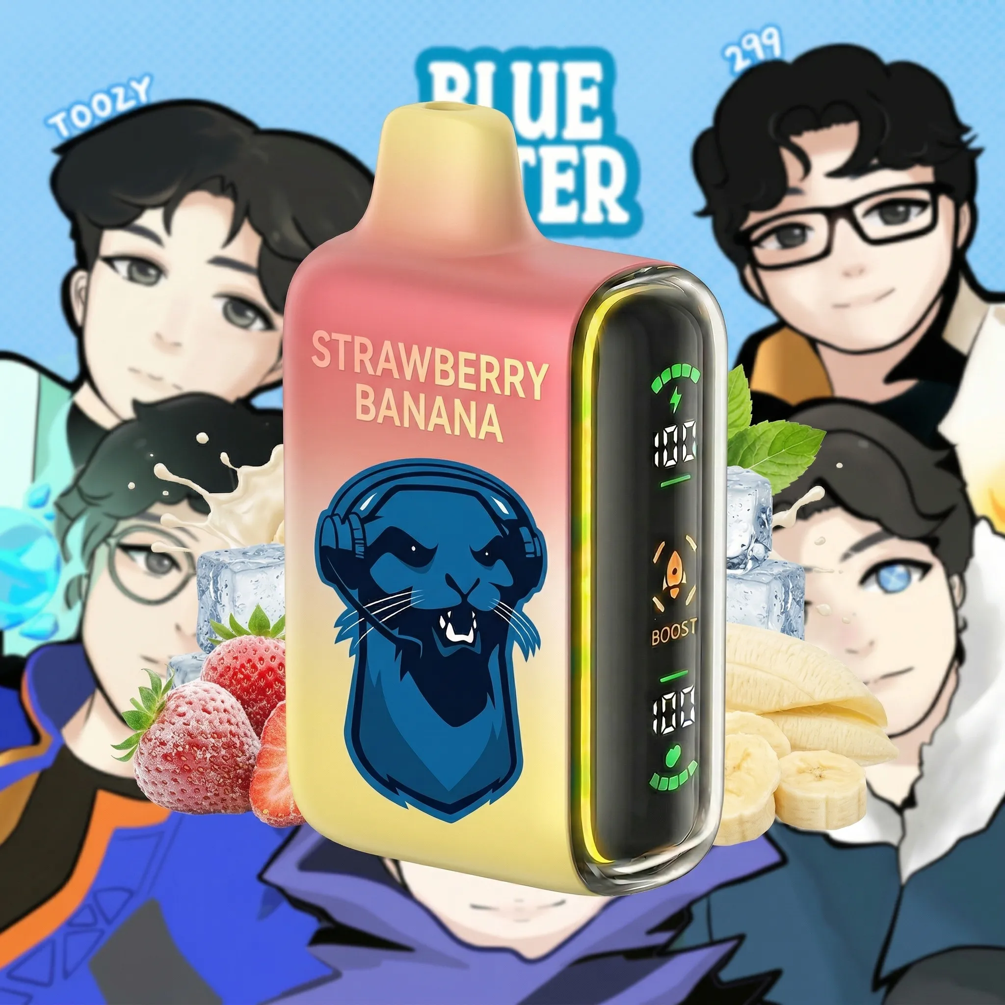 Blue Otter team - 🔥InkSkin Pulse 15000 Puffs new - 10+ Flavour Choices 🍇🍉🍋