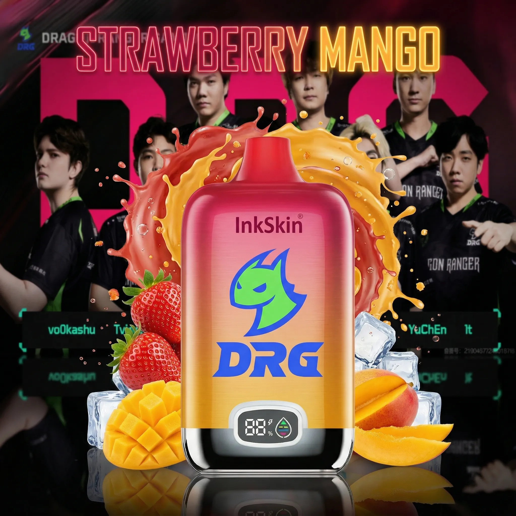 DRG team - ⭐InkSkin Digital Box 12000 Puffs - 10+ Flavour Choices 🍇🍉🍋