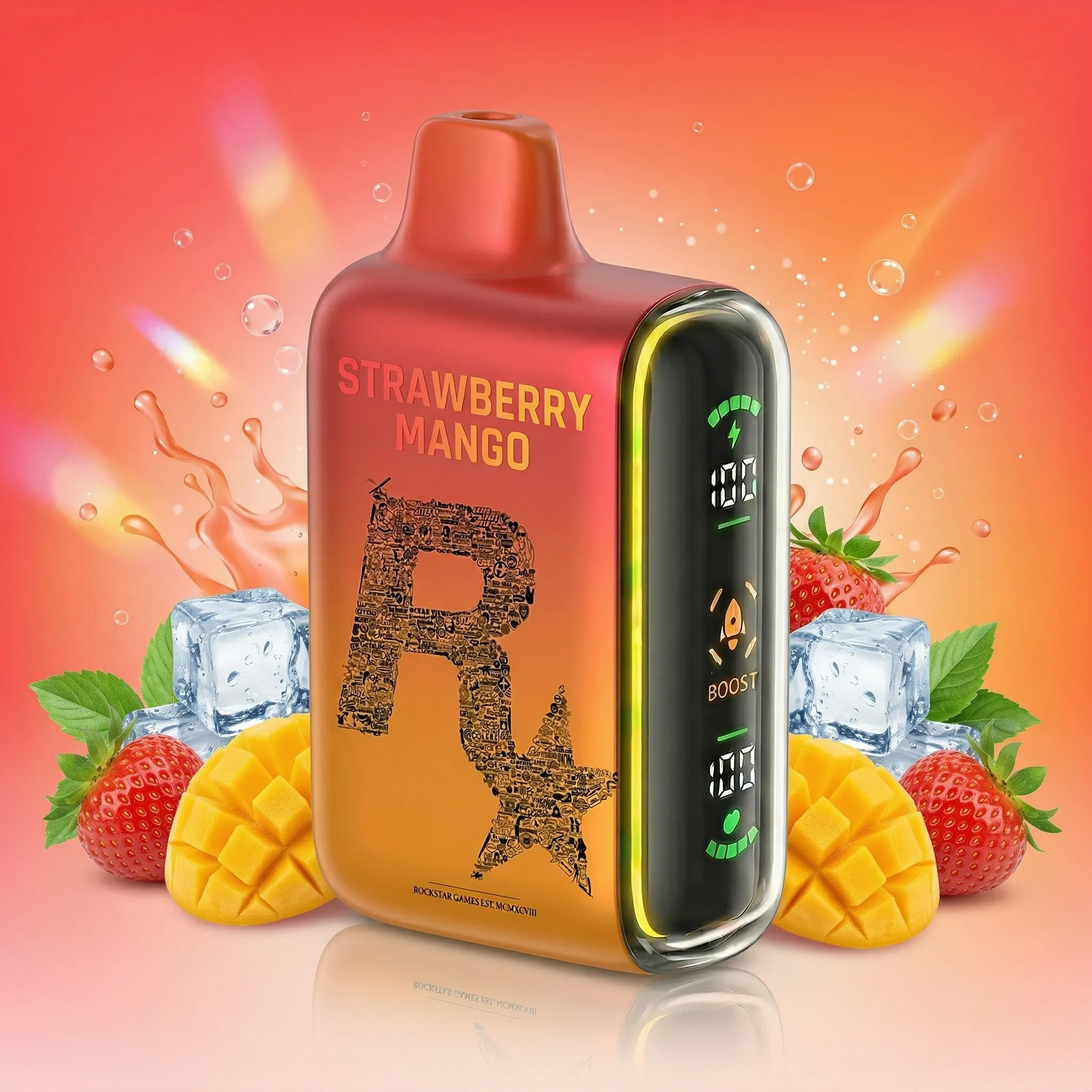 Rockstar Heritage Collage - 🔥InkSkin Pulse 15000 Puffs new - 10+ Flavour Choices 🍇🍉🍋
