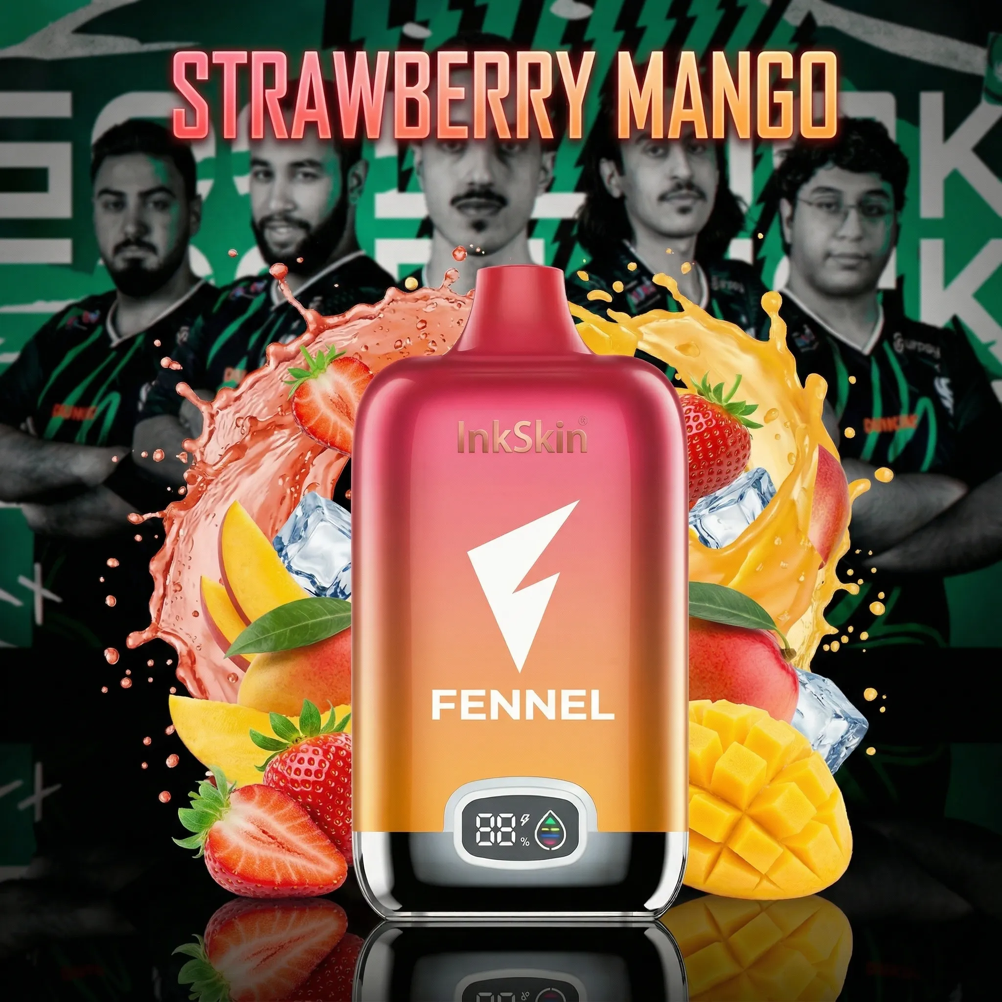 FL team - ⭐InkSkin Digital Box 12000 Puffs - 10+ Flavour Choices 🍇🍉🍋