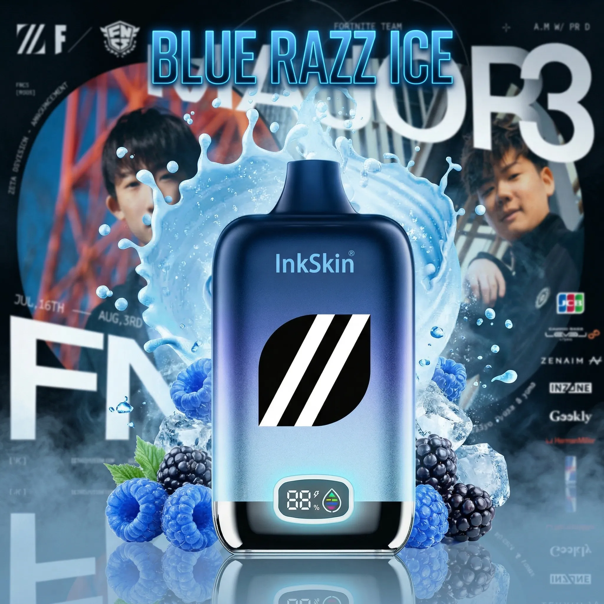 ZETA team - ⭐InkSkin Digital Box 12000 Puffs - 10+ Flavour Choices 🍇🍉🍋