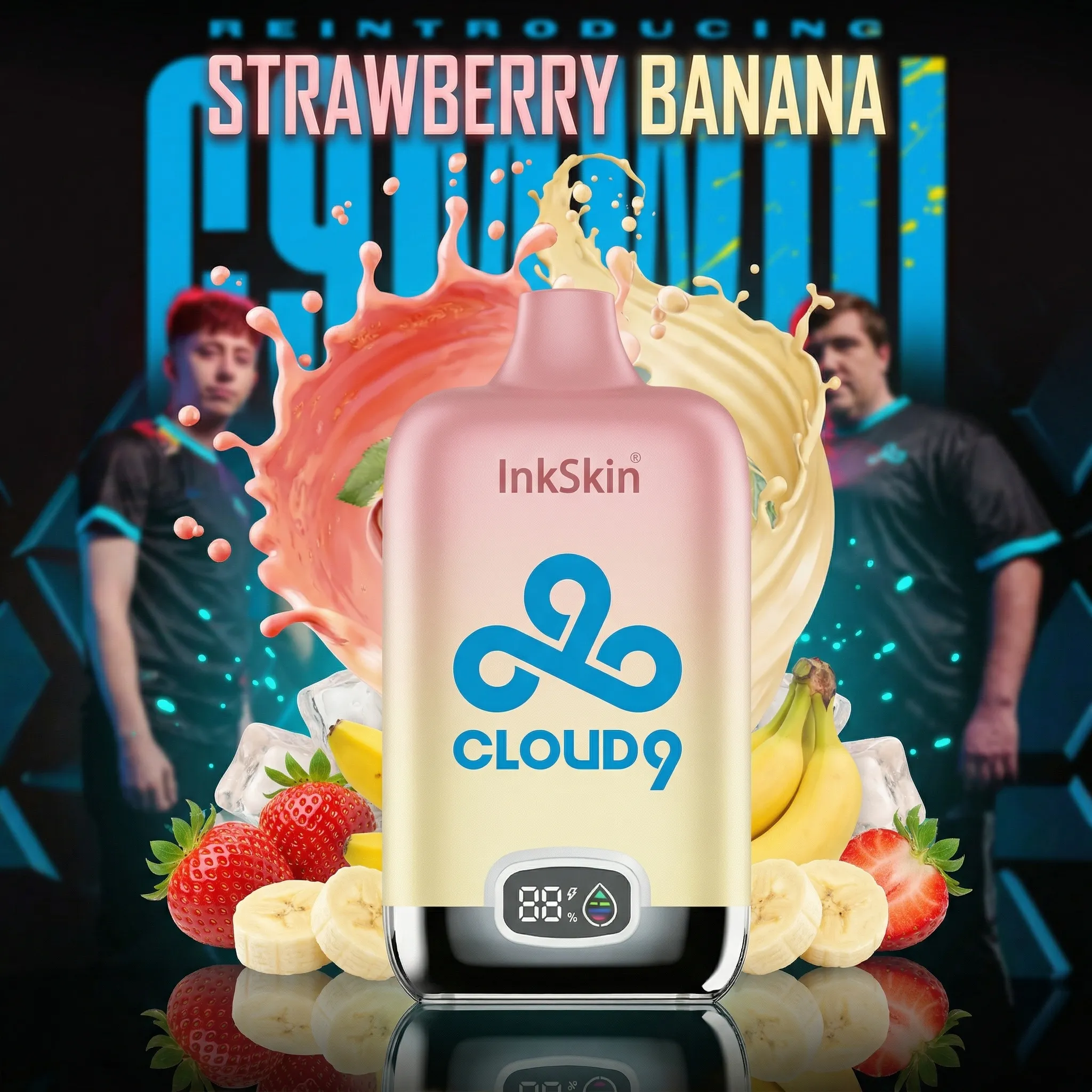 C9 team - ⭐InkSkin Digital Box 12000 Puffs - 10+ Flavour Choices 🍇🍉🍋