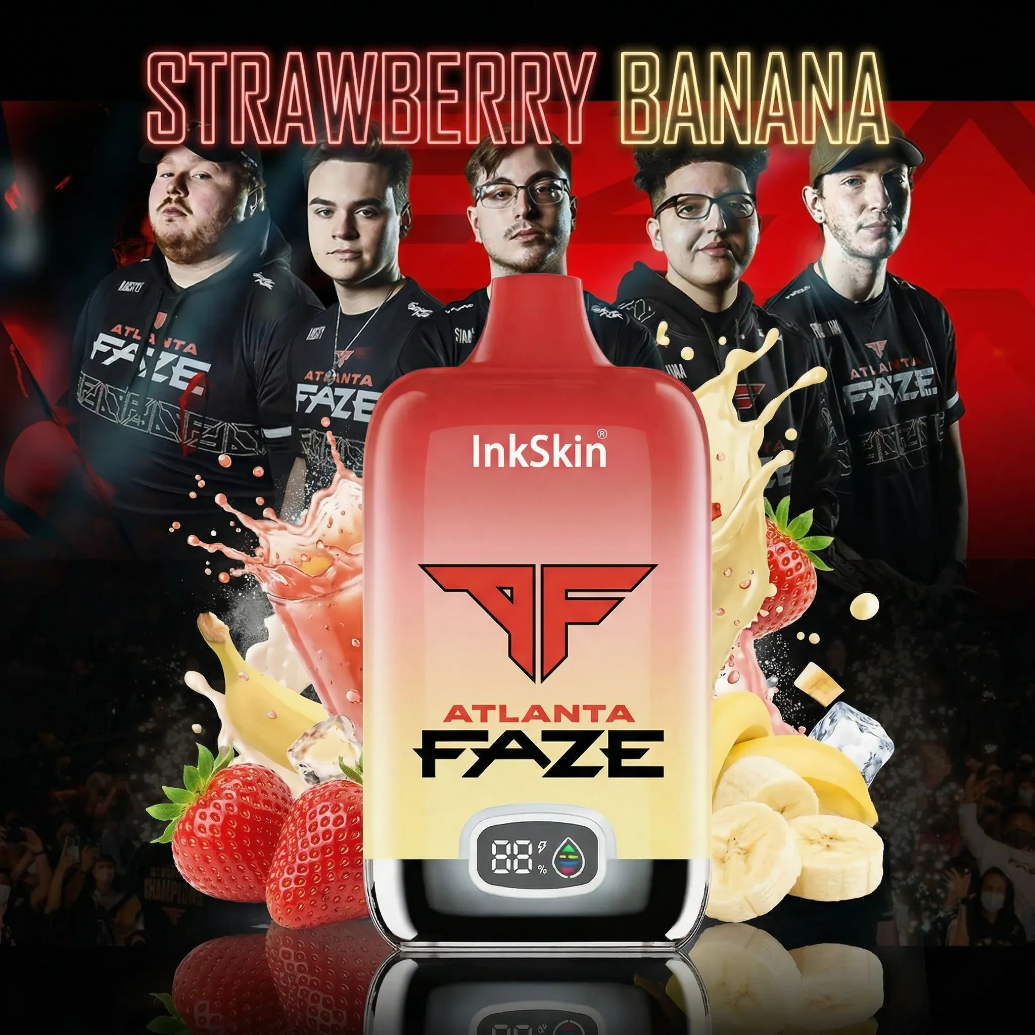 Atlanta FaZe team - ⭐InkSkin Digital Box 12000 Puffs - 10+ Flavour Choices 🍇🍉🍋