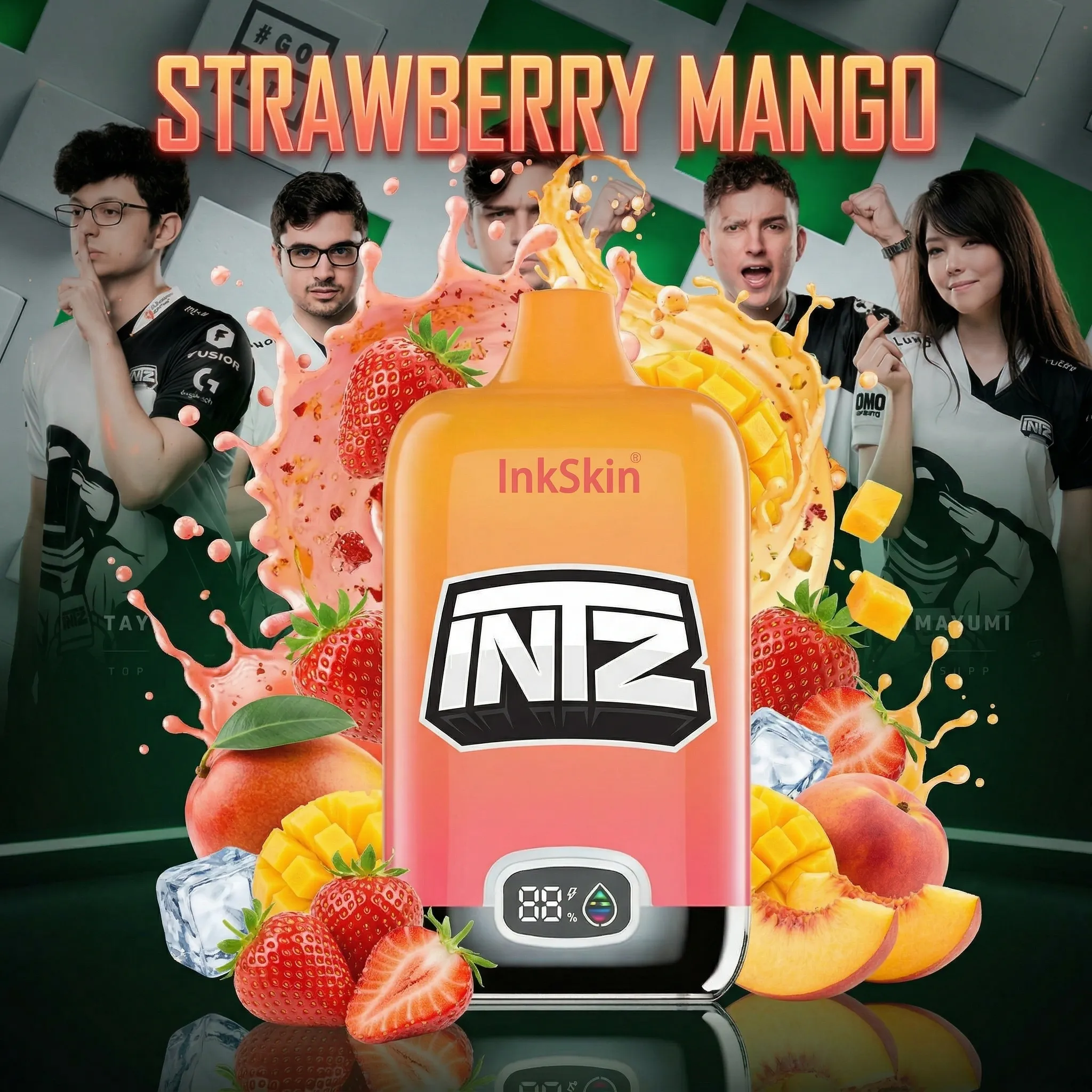 INTZ team - ⭐InkSkin Digital Box 12000 Puffs - 10+ Flavour Choices 🍇🍉🍋