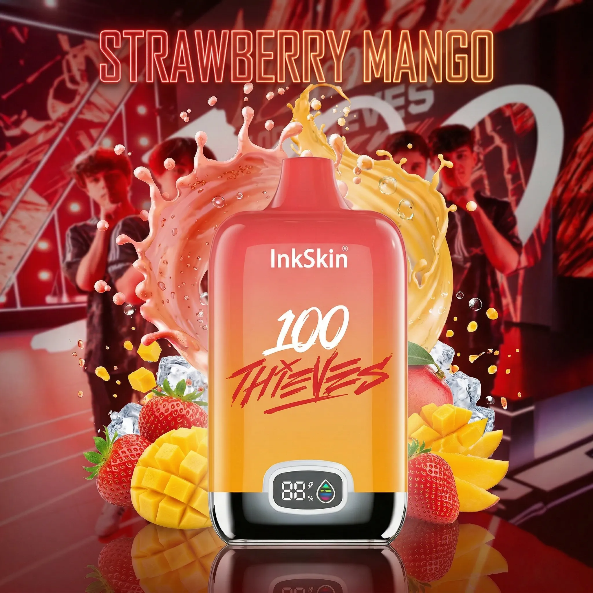 100T team - ⭐InkSkin Digital Box 12000 Puffs - 10+ Flavour Choices 🍇🍉🍋