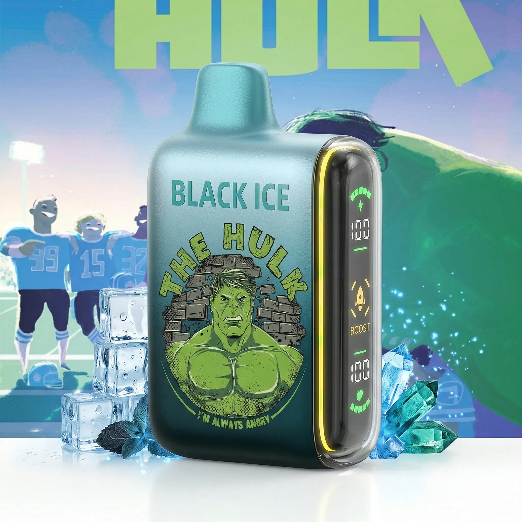 Hulk - 🔥InkSkin Pulse 15000 Puffs new - 10+ Flavour Choices 🍇🍉🍋