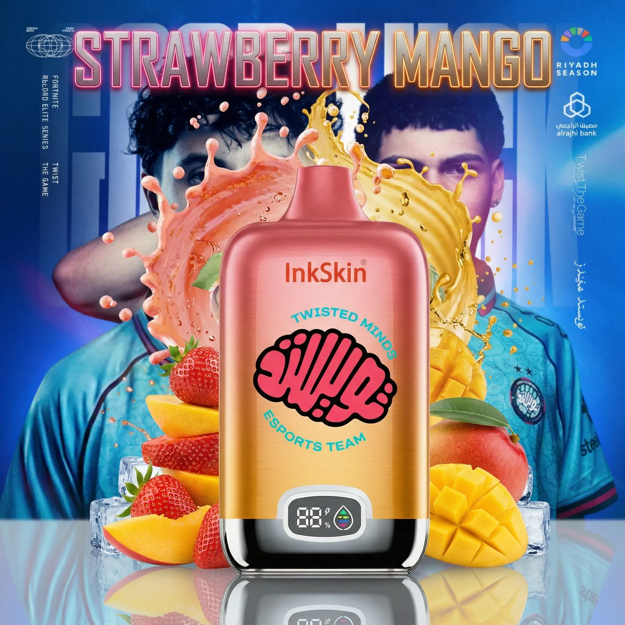 Twisted Minds team - ⭐InkSkin Digital Box 12000 Puffs - 10+ Flavour Choices 🍇🍉🍋