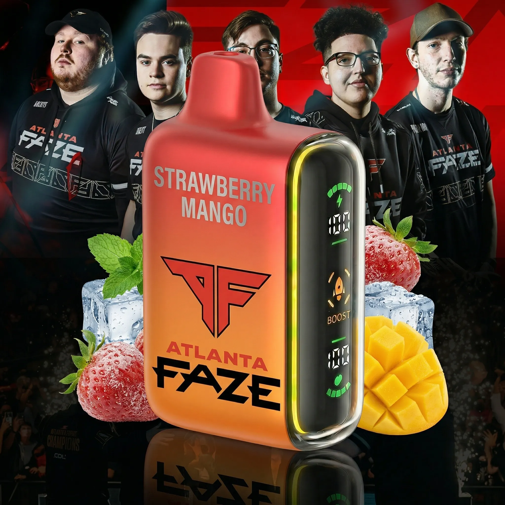 Atlanta FaZe team - 🔥InkSkin Pulse 15000 Puffs new - 10+ Flavour Choices 🍇🍉🍋