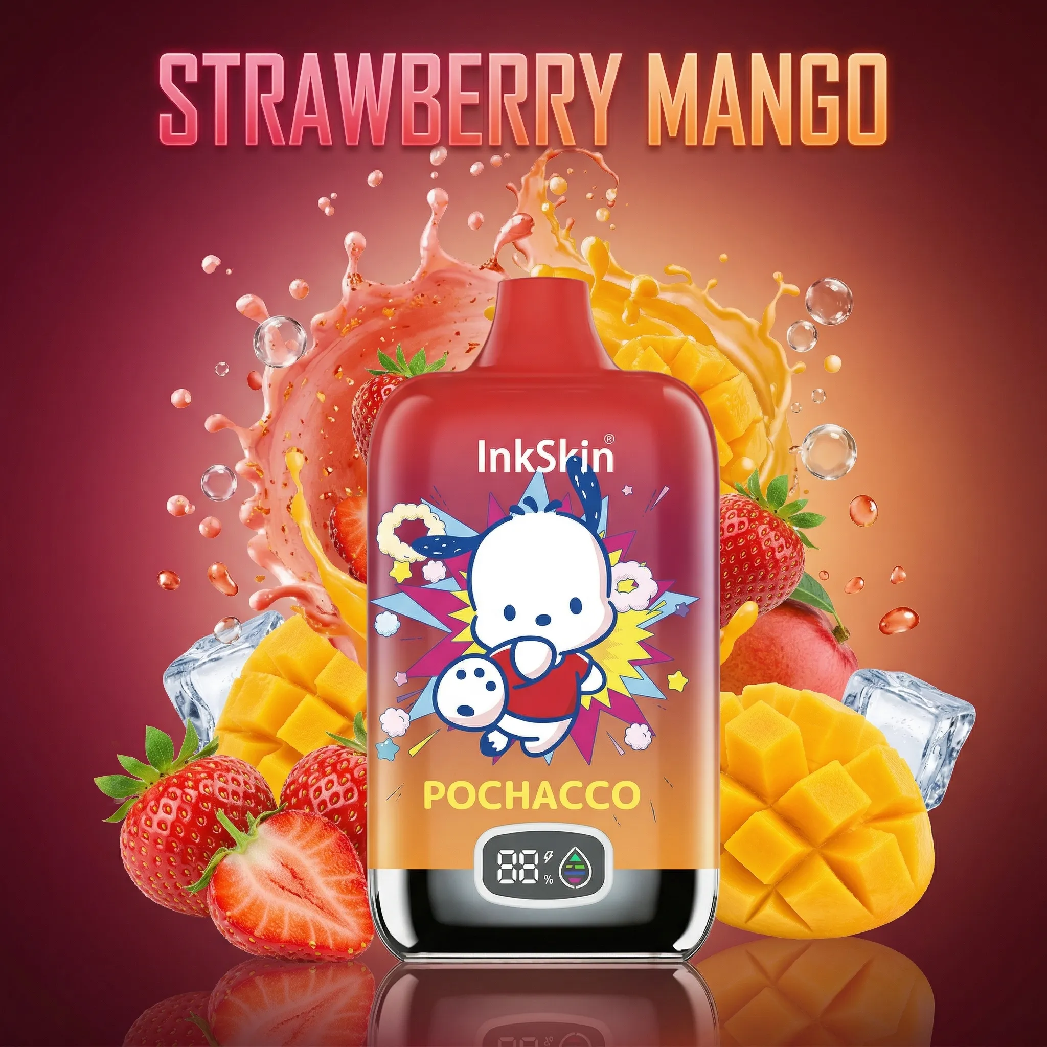 Pochacco - ⭐InkSkin Digital Box 12000 Puffs - 10+ Flavour Choices 🍇🍉🍋