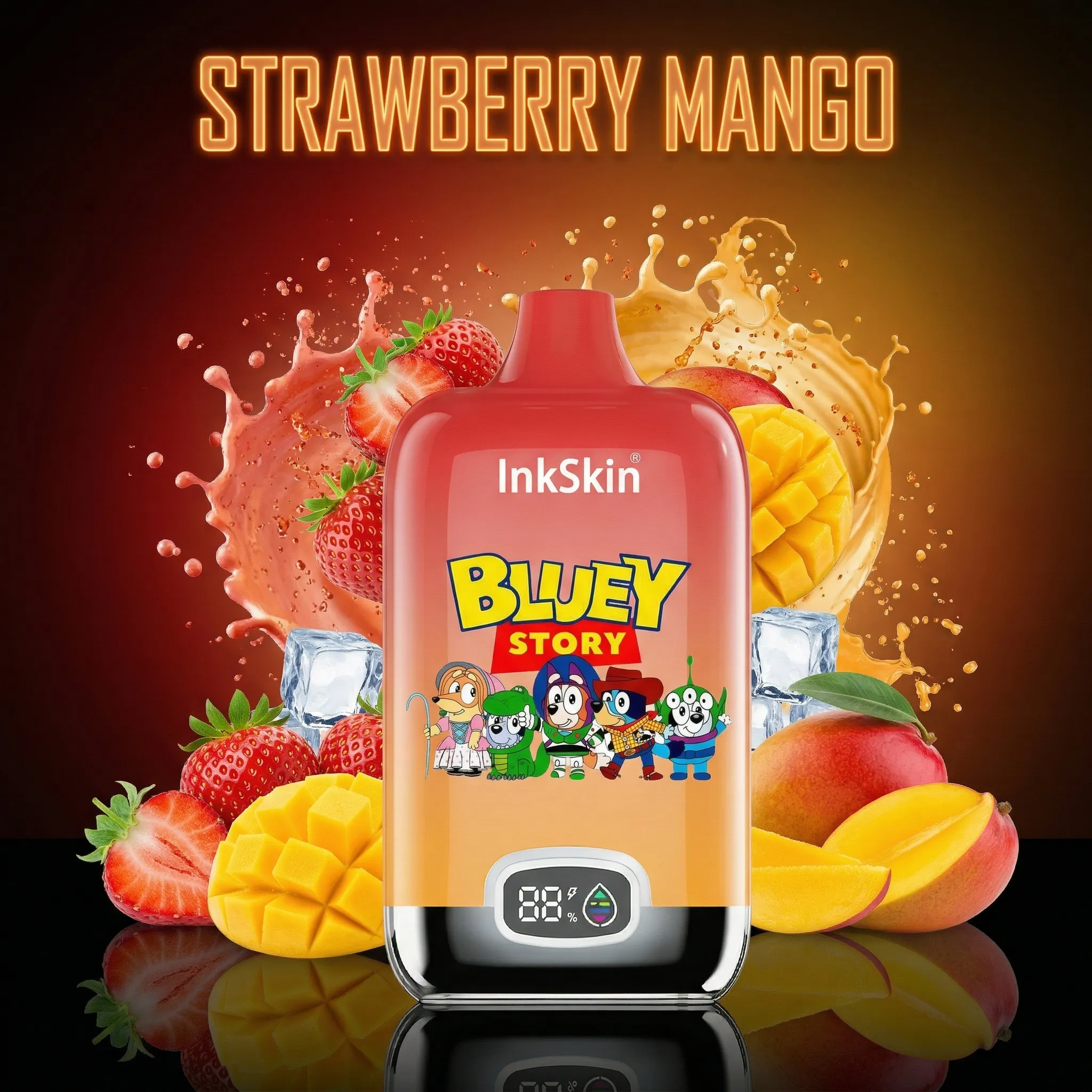 Bluey - ⭐InkSkin Digital Box 12000 Puffs - 10+ Flavour Choices 🍇🍉🍋