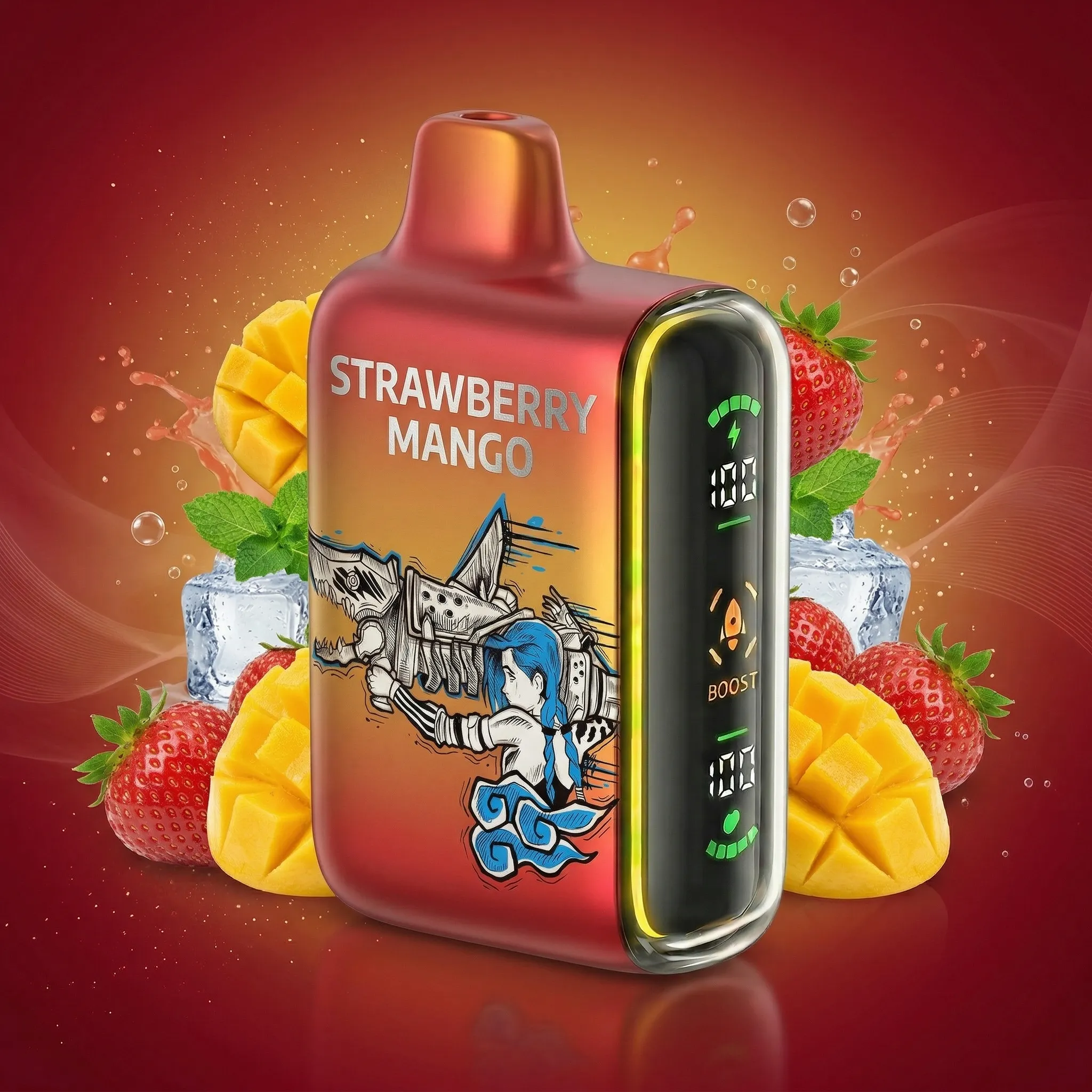 Jinx Rocket - 🔥InkSkin Pulse 15000 Puffs new - 10+ Flavour Choices 🍇🍉🍋