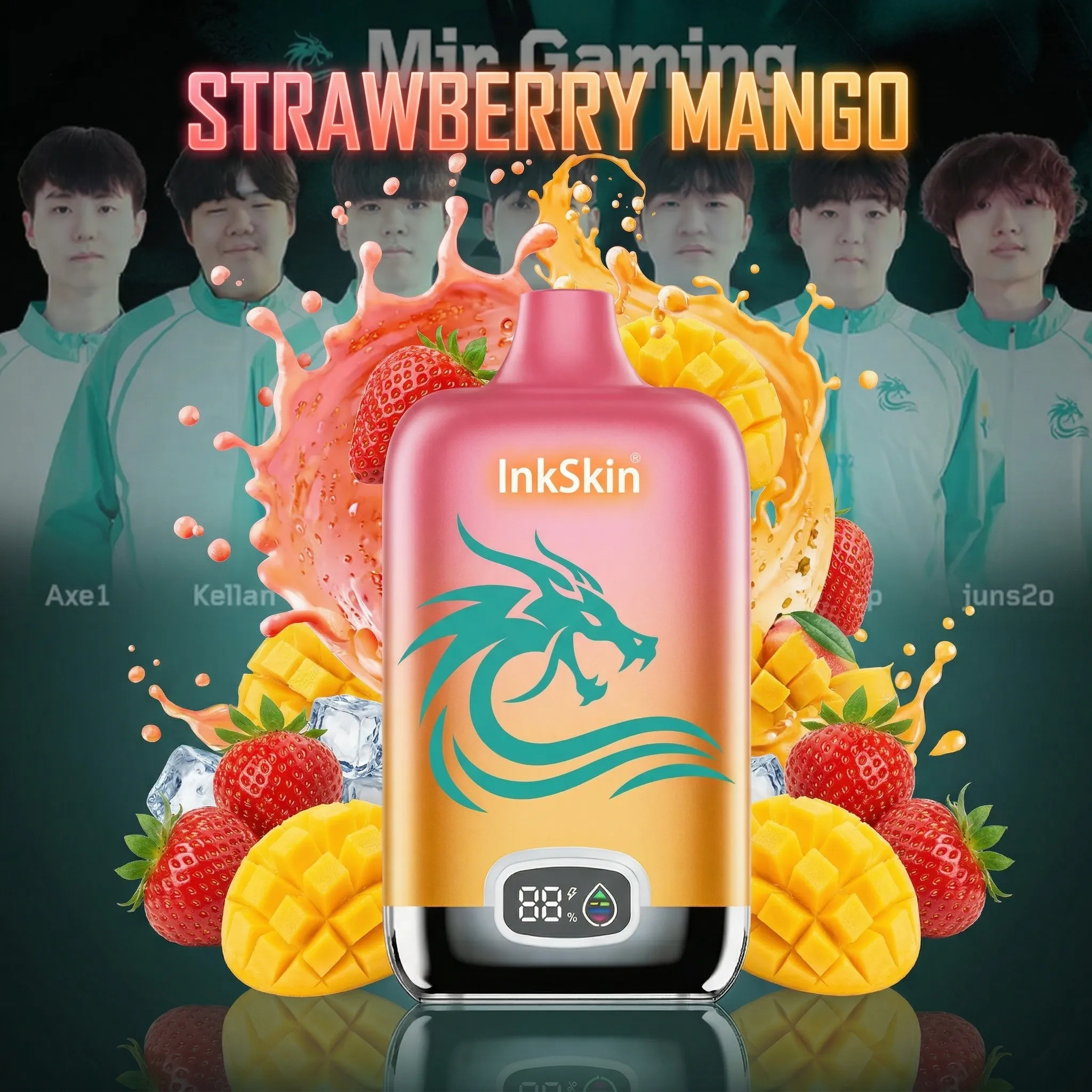 MIR team - ⭐InkSkin Digital Box 12000 Puffs - 10+ Flavour Choices 🍇🍉🍋