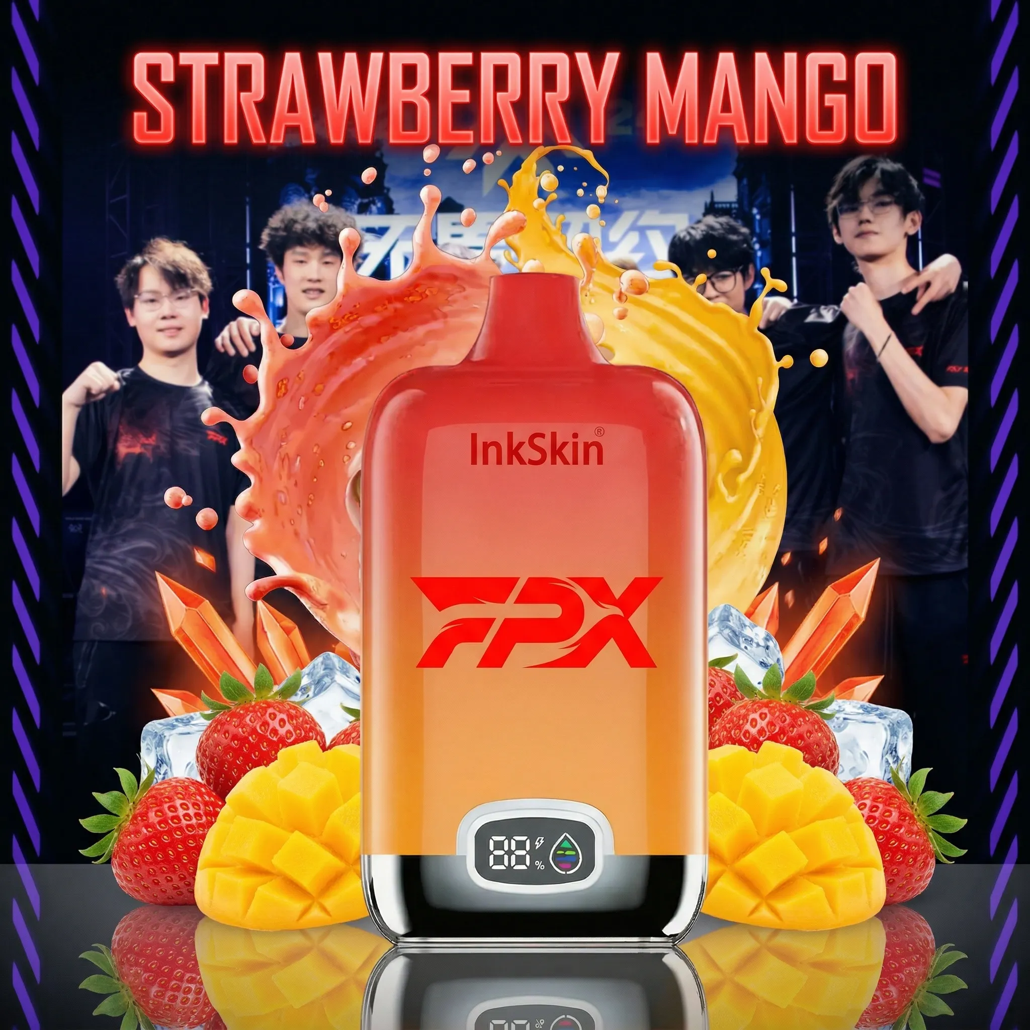 FPX team - ⭐InkSkin Digital Box 12000 Puffs - 10+ Flavour Choices 🍇🍉🍋