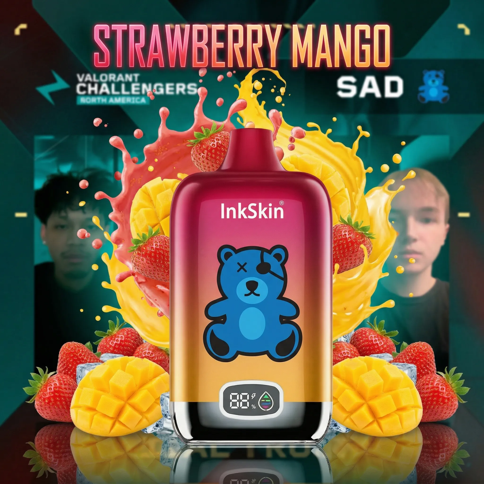 SaD team - ⭐InkSkin Digital Box 12000 Puffs - 10+ Flavour Choices 🍇🍉🍋