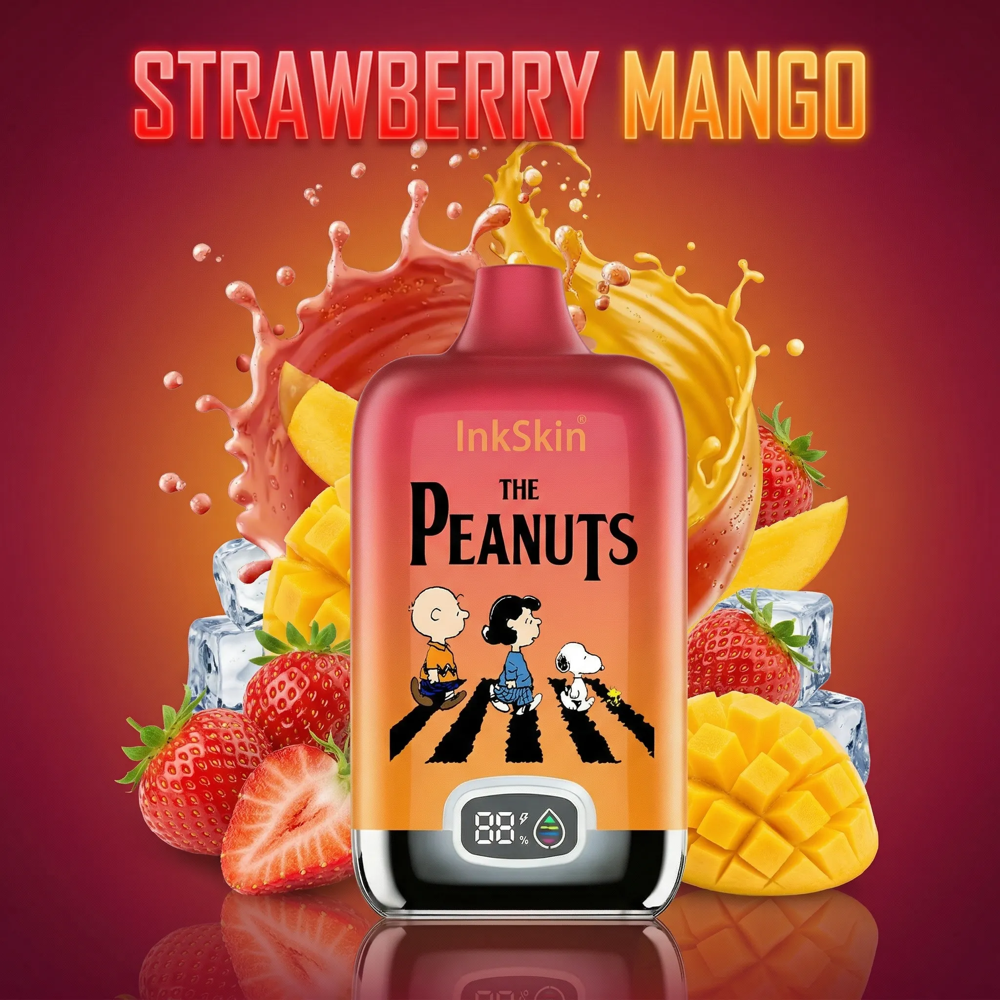 Snoopy - ⭐InkSkin Digital Box 12000 Puffs - 10+ Flavour Choices 🍇🍉🍋