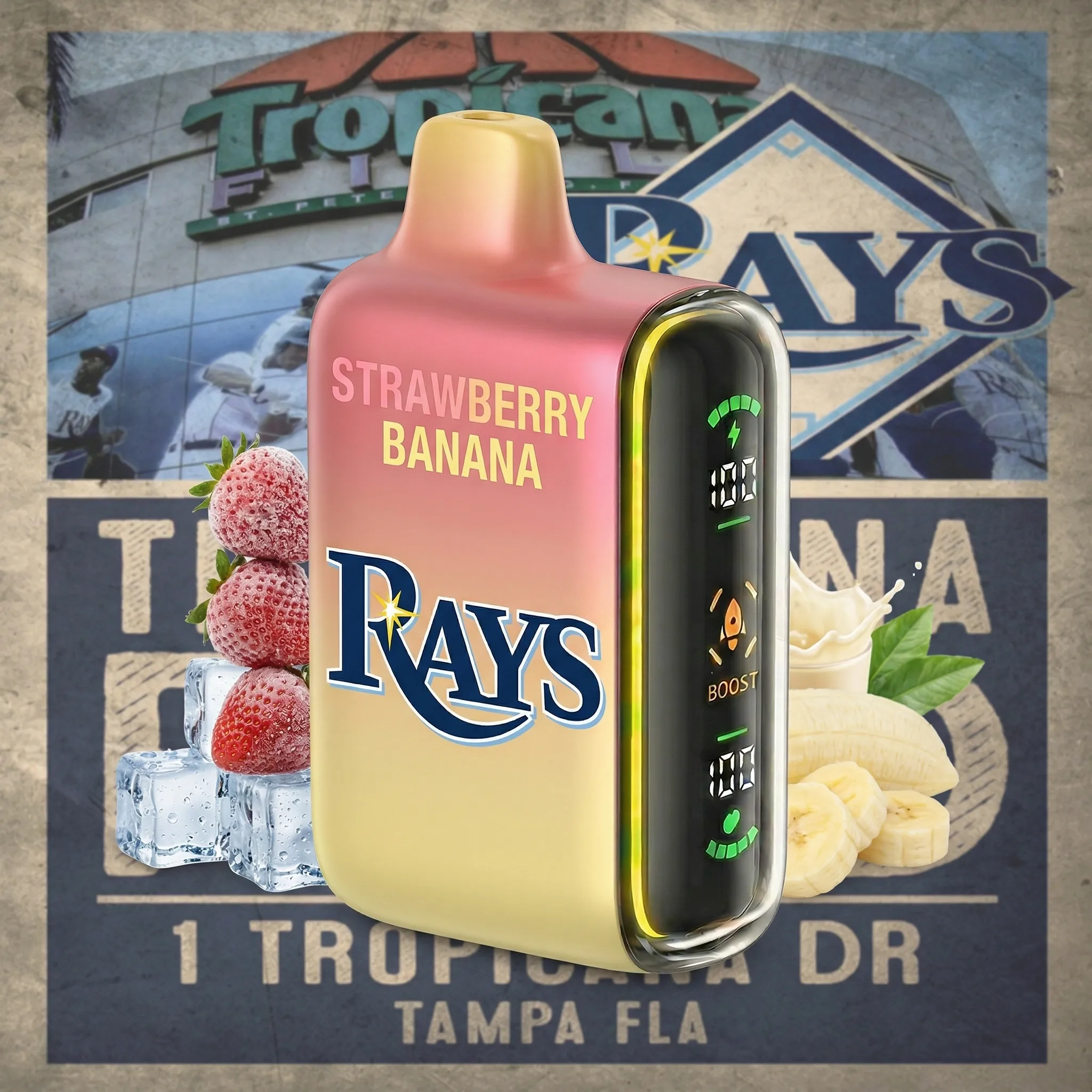Tampa Bay Rays - 🔥InkSkin Pulse 15000 Puffs new - 10+ Flavour Choices 🍇🍉🍋