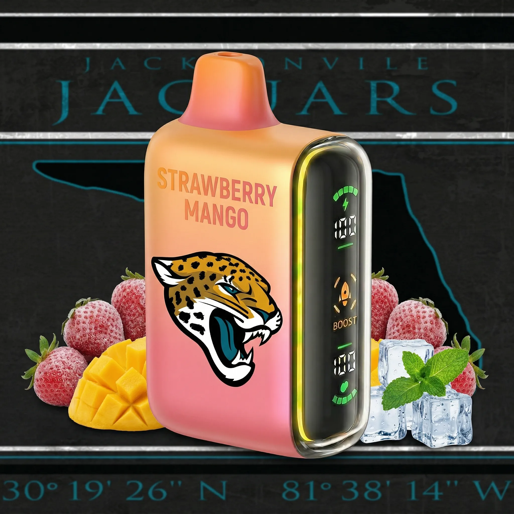 Jacksonville Jaguars - 🔥InkSkin Pulse 15000 Puffs new - 10+ Flavour Choices 🍇🍉🍋
