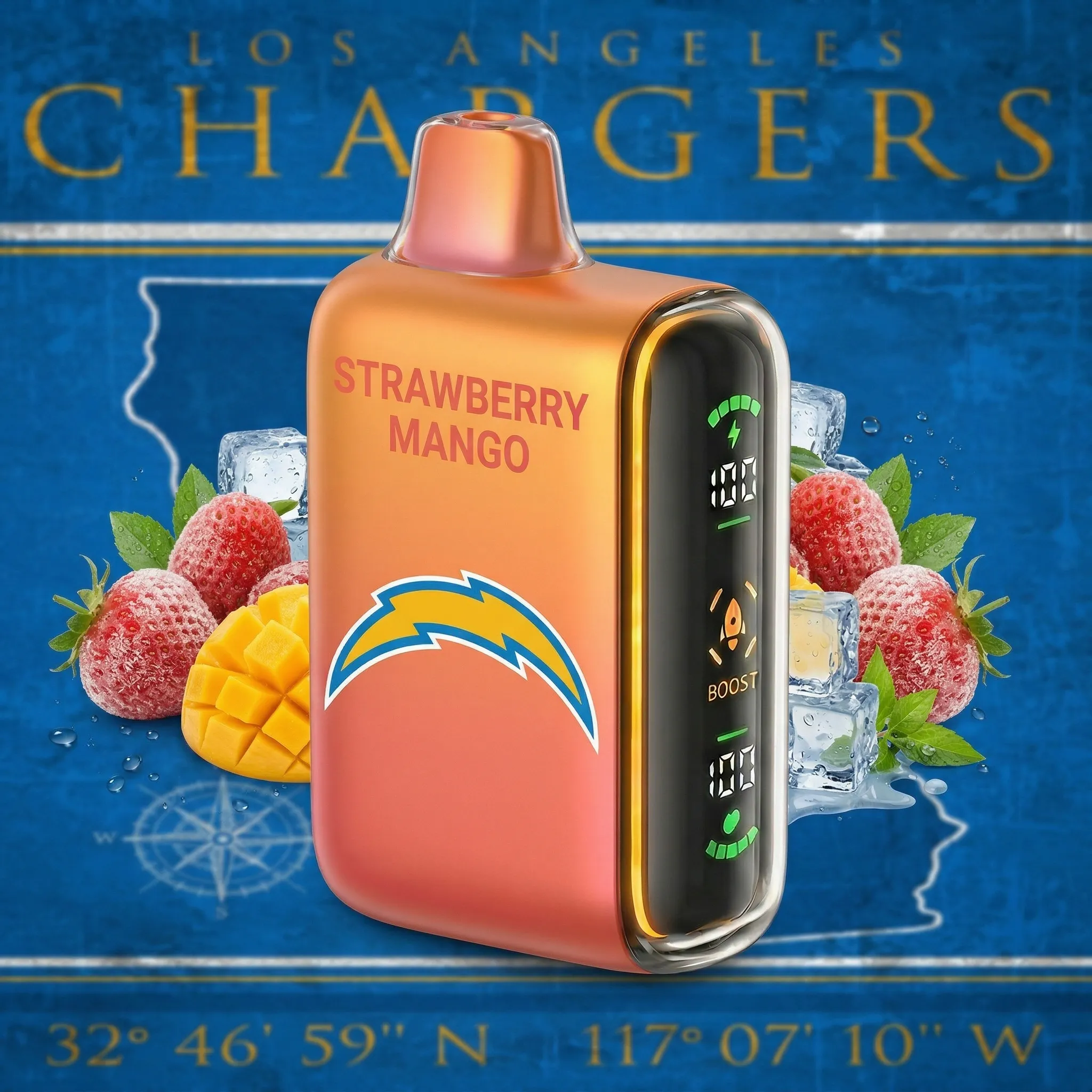 Los Angeles Chargers - 🔥InkSkin Pulse 15000 Puffs new - 10+ Flavour Choices 🍇🍉🍋