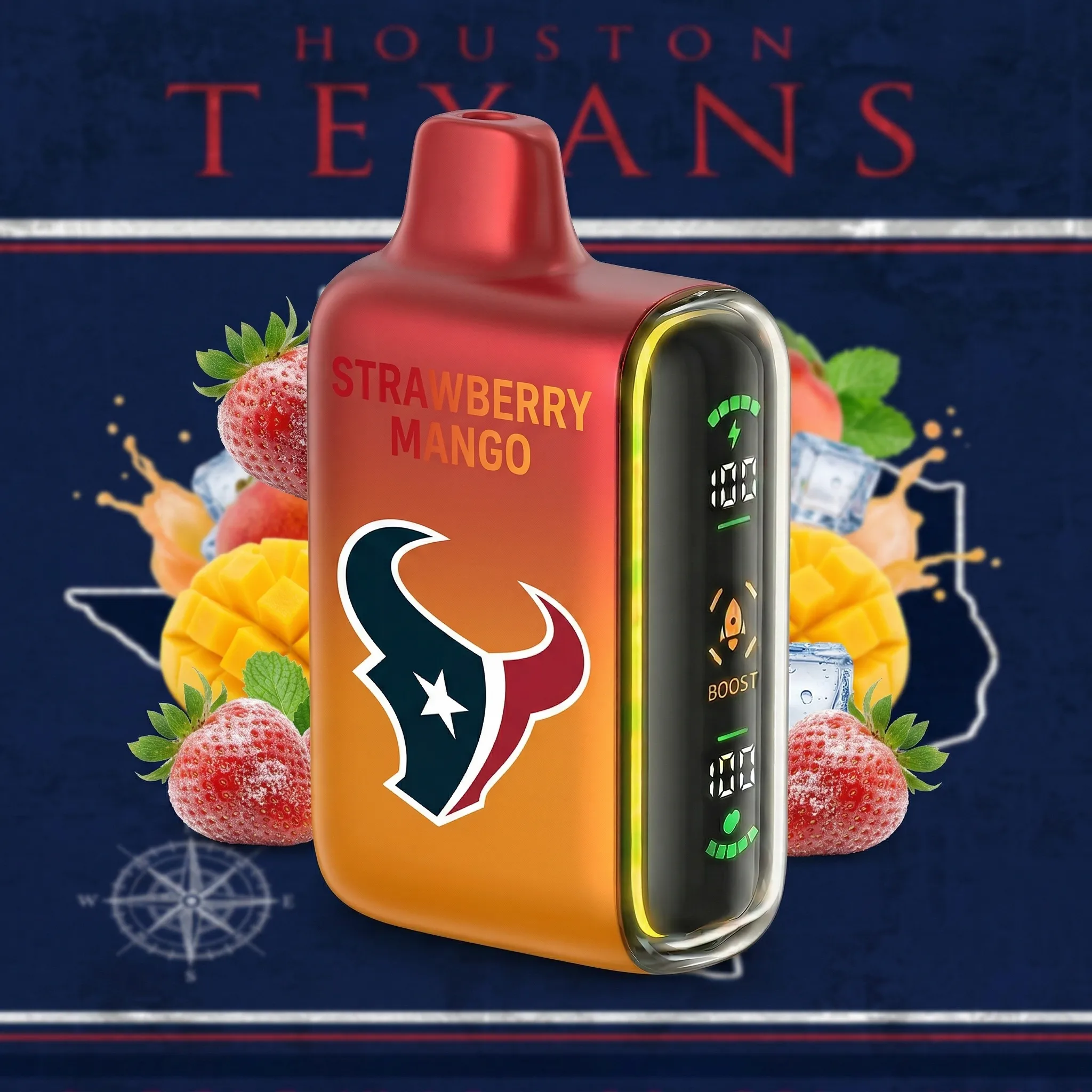 Houston Texans - 🔥InkSkin Pulse 15000 Puffs new - 10+ Flavour Choices 🍇🍉🍋