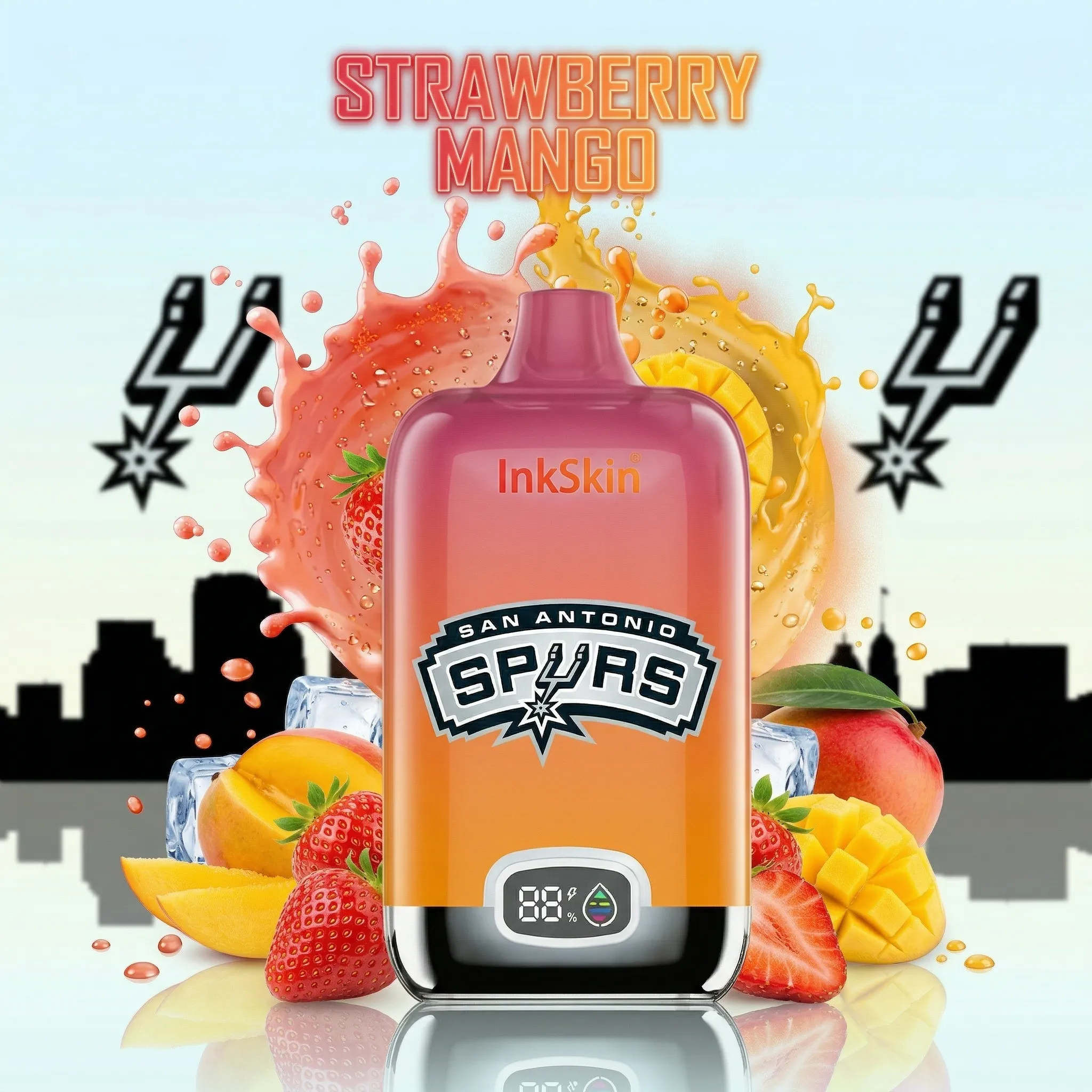 Spurs - ⭐InkSkin Digital Box 12000 Puffs - 10+ Flavour Choices 🍇🍉🍋