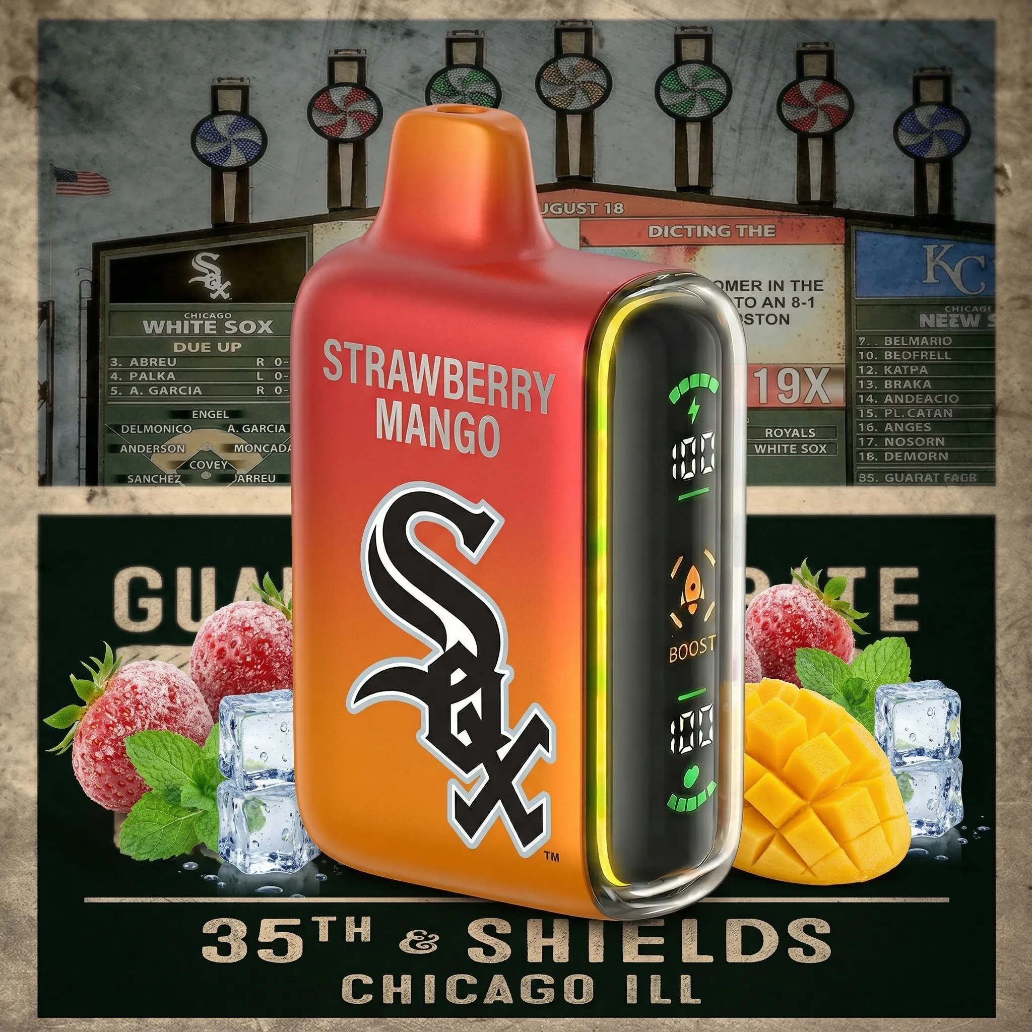 Chicago White Sox - 🔥InkSkin Pulse 15000 Puffs new - 10+ Flavour Choices 🍇🍉🍋