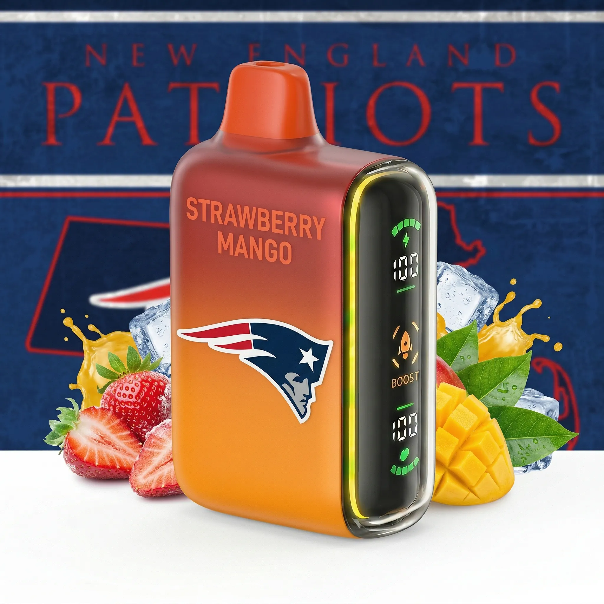 New England Patriots - 🔥InkSkin Pulse 15000 Puffs new - 10+ Flavour Choices 🍇🍉🍋