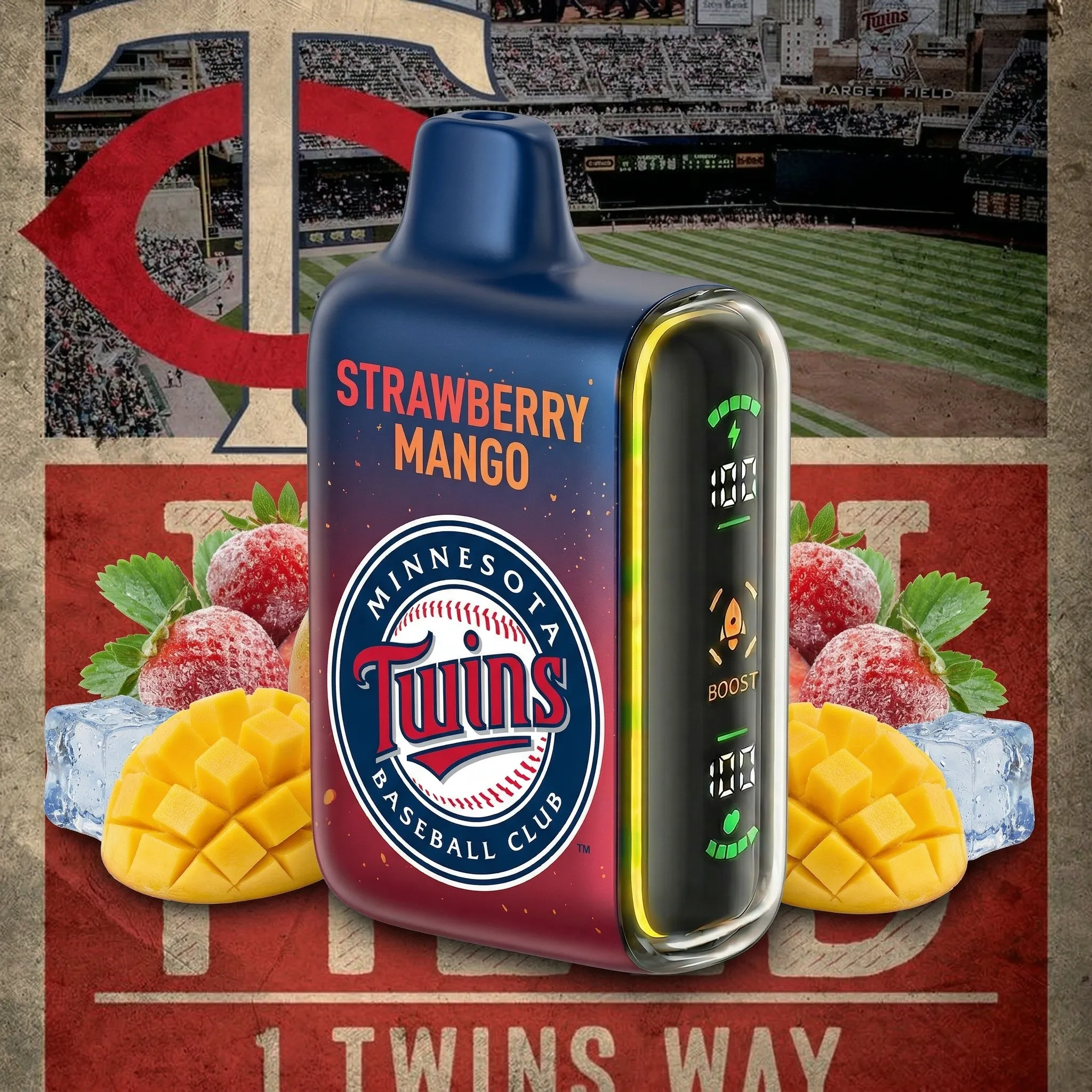 Minnesota Twins - 🔥InkSkin Pulse 15000 Puffs new - 10+ Flavour Choices 🍇🍉🍋