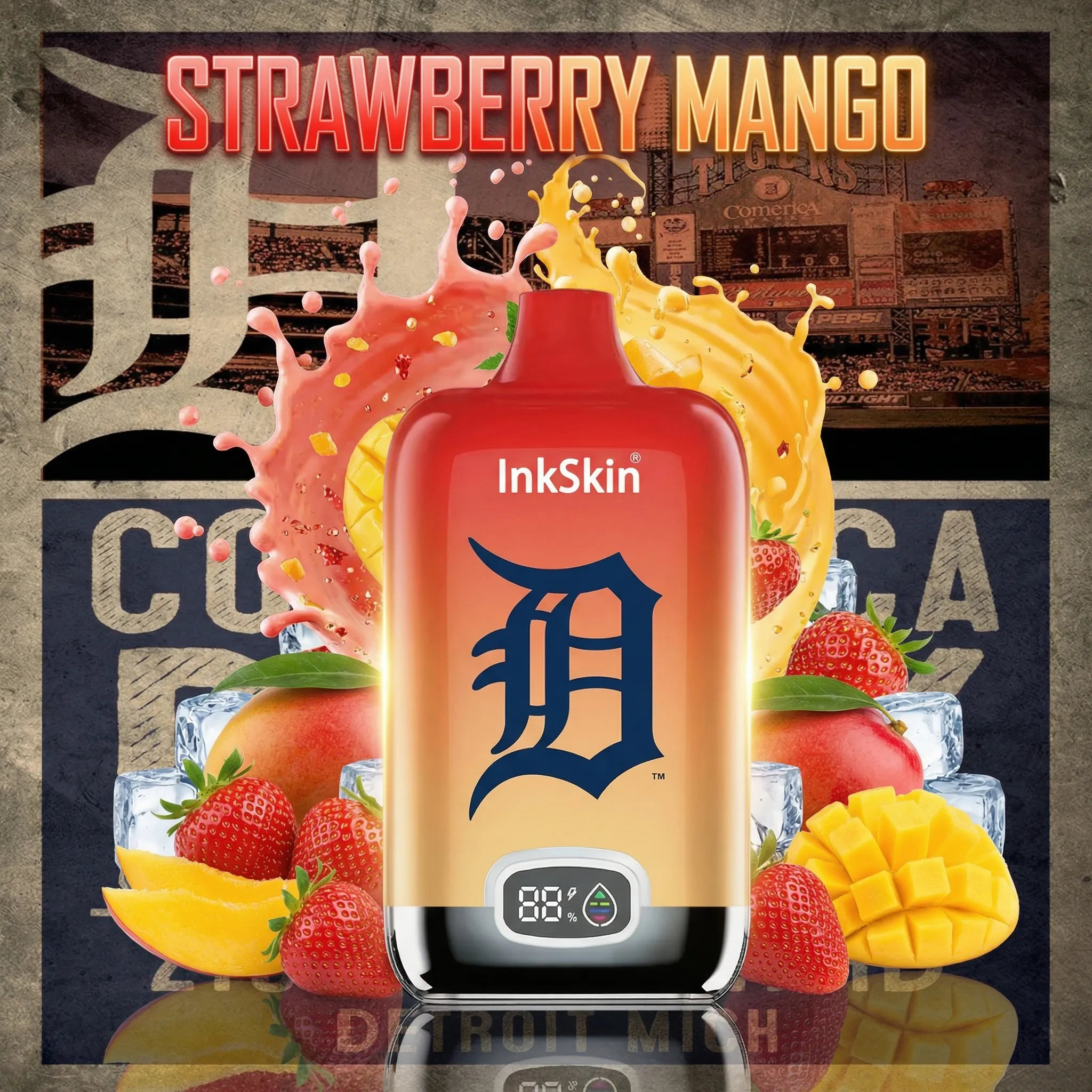 Detroit Tigers - โญInkSkin Digital Box 12000 Puffs - 10+ Flavour Choices ๐๐๐ Detroit Tigers - โญInkSkin Digital Box 12000 Puffs - 10+ Flavour Choices ๐๐๐