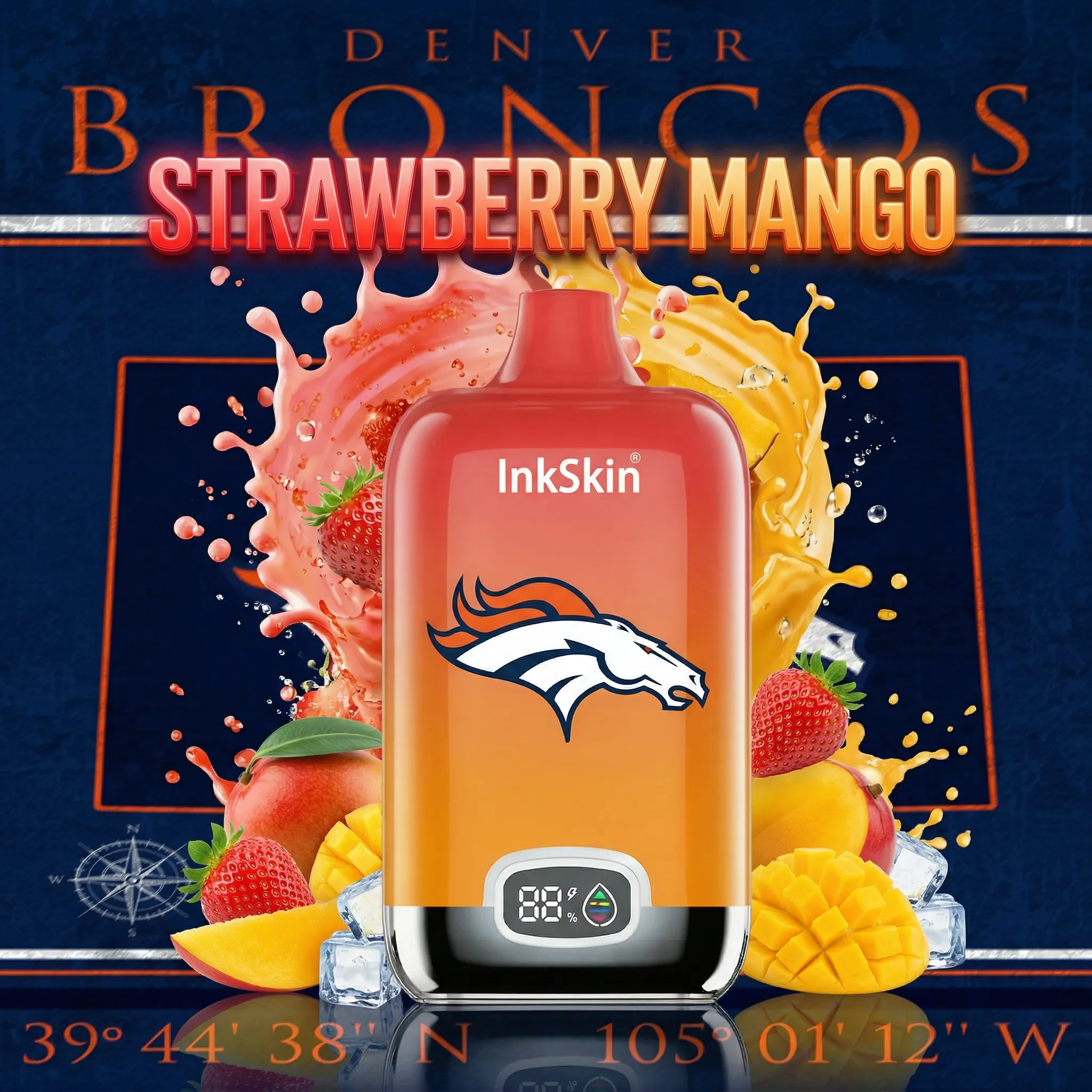 Denver Broncos - โญInkSkin Digital Box 12000 Puffs - 10+ Flavour Choices ๐๐๐ Denver Broncos - โญInkSkin Digital Box 12000 Puffs - 10+ Flavour Choices ๐๐๐