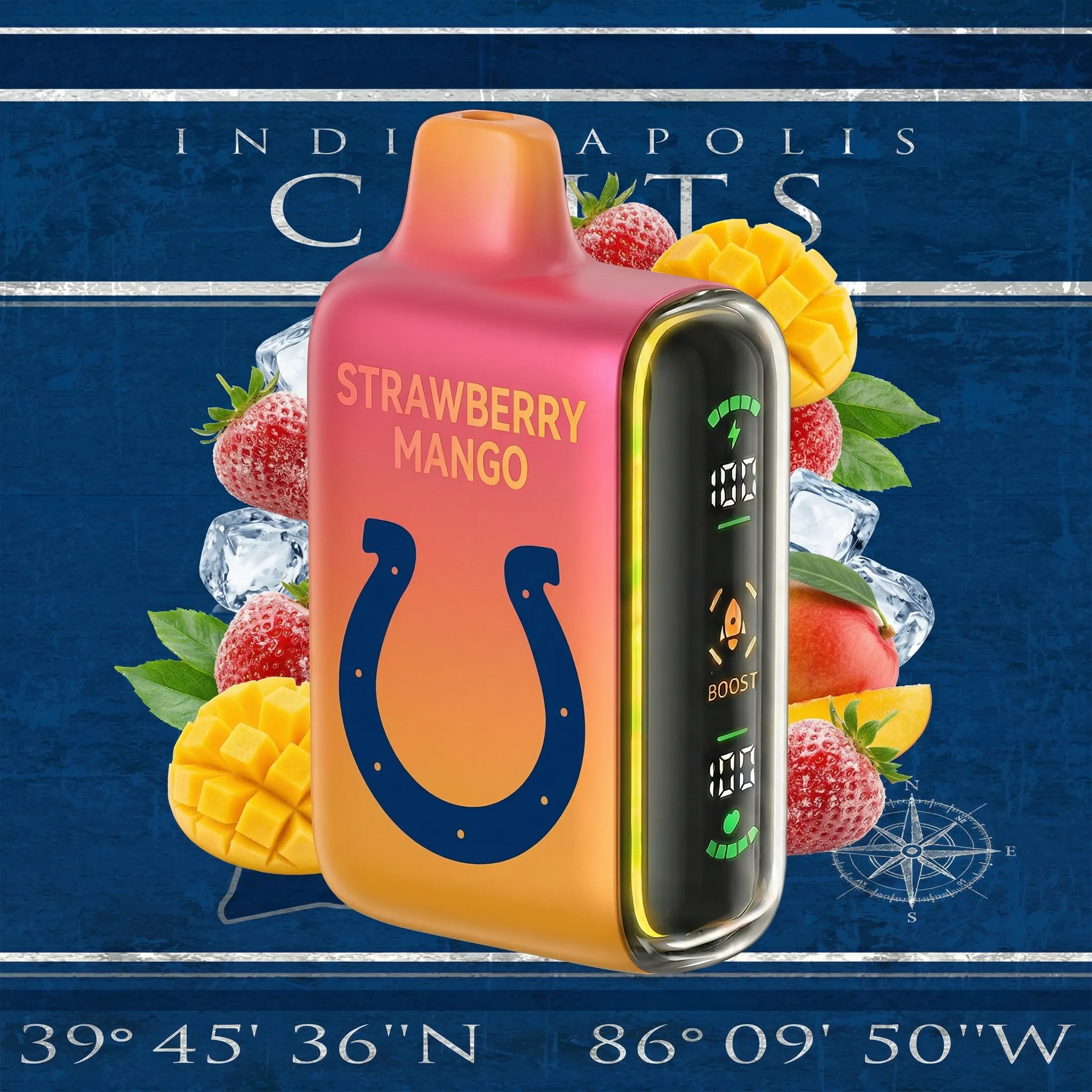 Indianapolis Colts - 🔥InkSkin Pulse 15000 Puffs new - 10+ Flavour Choices 🍇🍉🍋