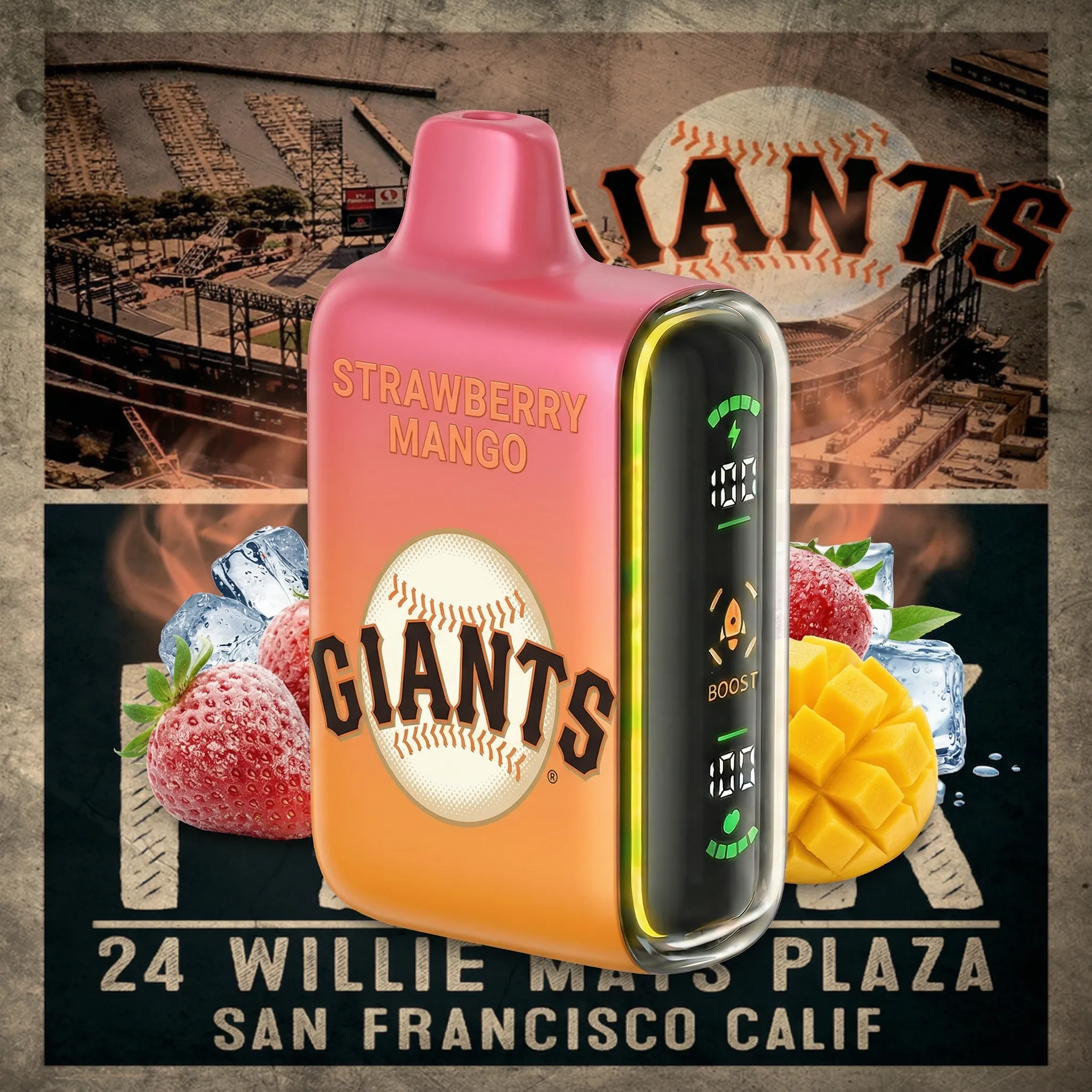 San Francisco Giants - 🔥InkSkin Pulse 15000 Puffs new - 10+ Flavour Choices 🍇🍉🍋