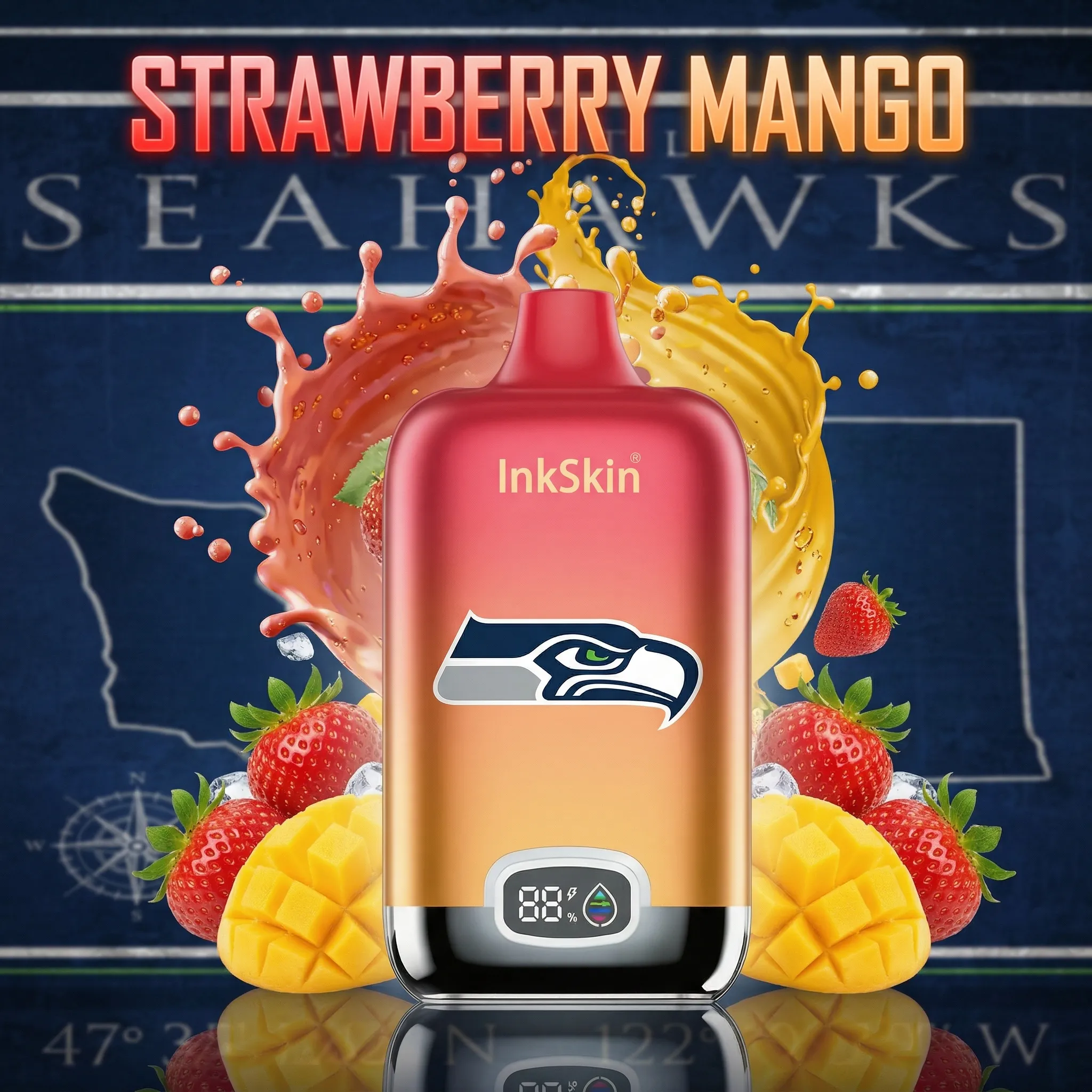 Seattle Seahawks - โญInkSkin Digital Box 12000 Puffs - 10+ Flavour Choices ๐๐๐ Seattle Seahawks - โญInkSkin Digital Box 12000 Puffs - 10+ Flavour Choices ๐๐๐