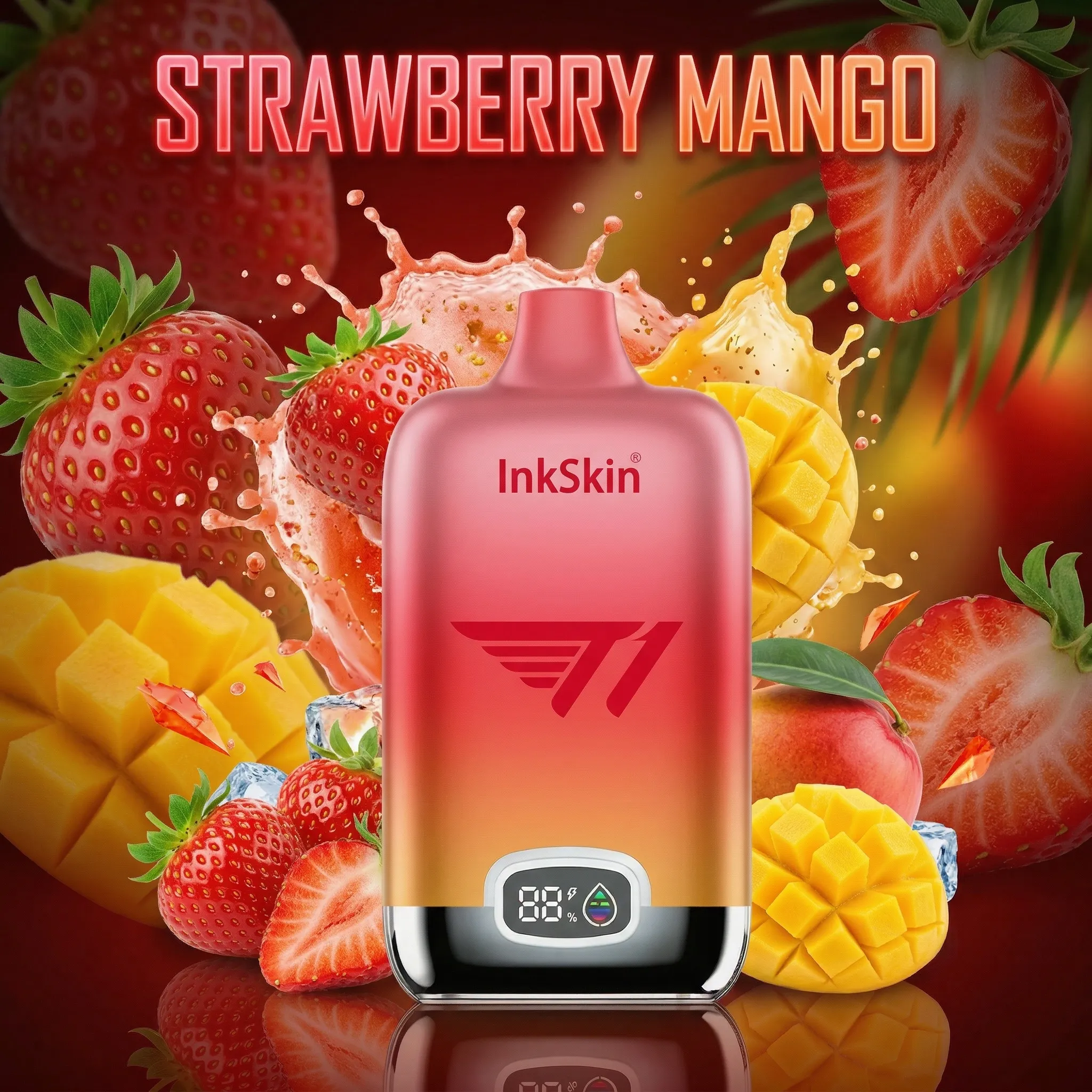 T1 taem - ⭐InkSkin Digital Box 12000 Puffs - 10+ Flavour Choices 🍇🍉🍋