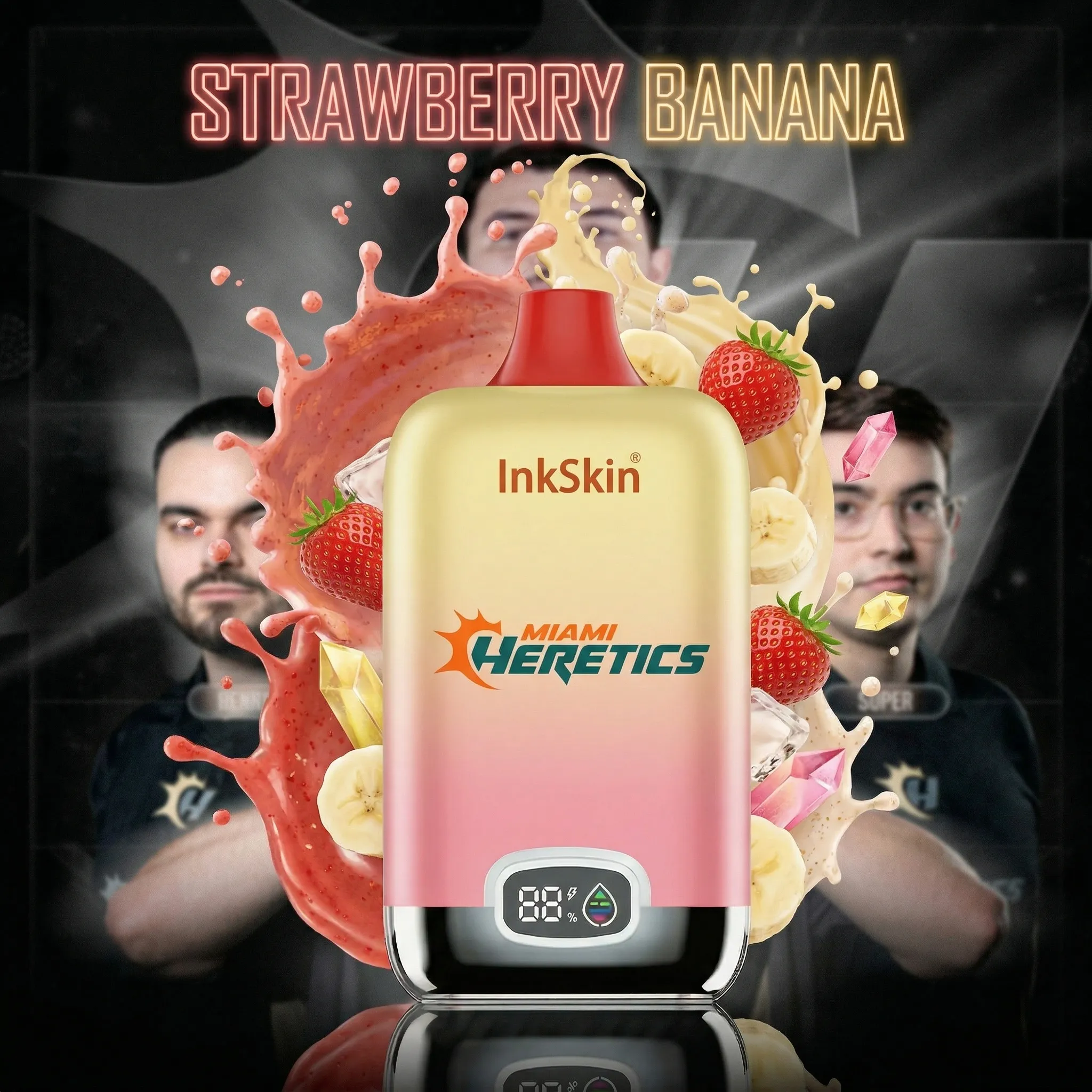 Miami Heretics team - ⭐InkSkin Digital Box 12000 Puffs - 10+ Flavour Choices 🍇🍉🍋