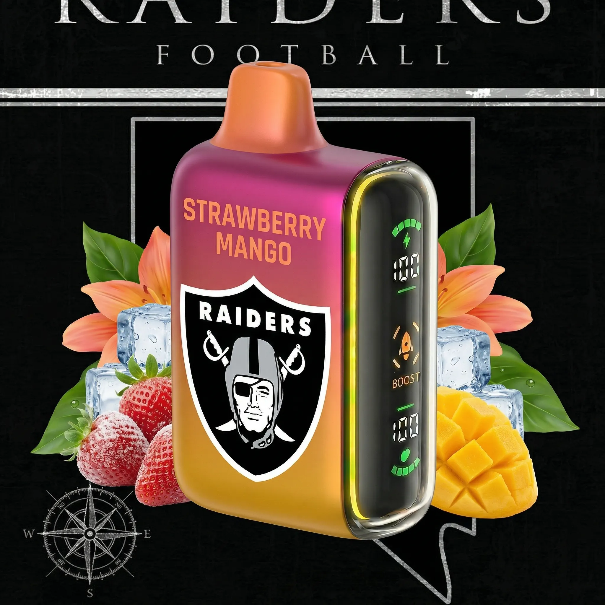 Las Vegas Raiders - 🔥InkSkin Pulse 15000 Puffs new - 10+ Flavour Choices 🍇🍉🍋