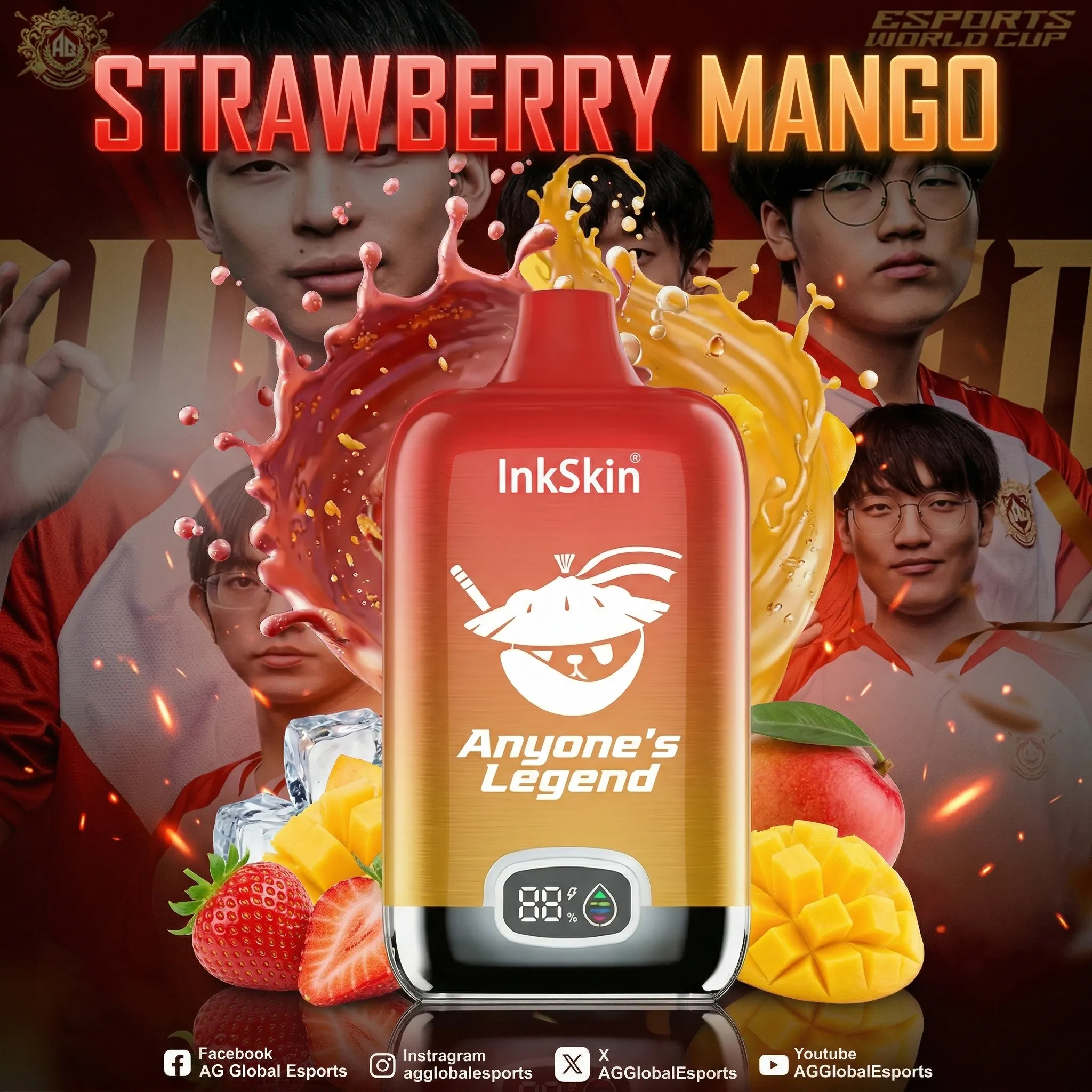 AL team - ⭐InkSkin Digital Box 12000 Puffs - 10+ Flavour Choices 🍇🍉🍋