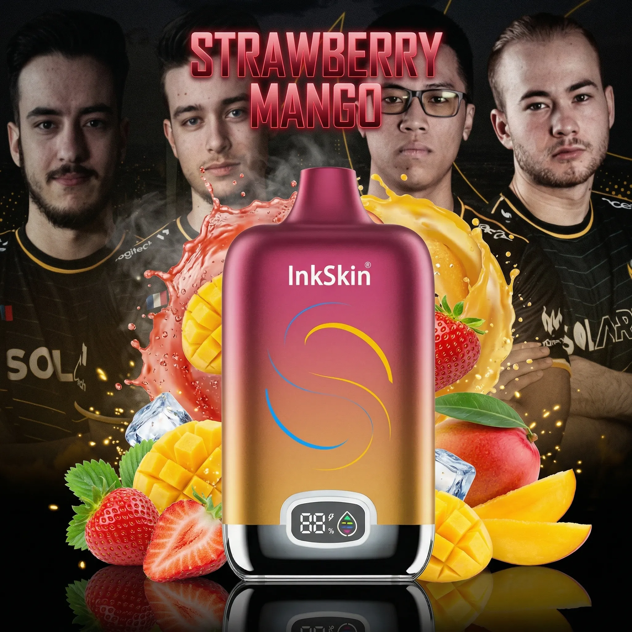 Solary team - ⭐InkSkin Digital Box 12000 Puffs - 10+ Flavour Choices 🍇🍉🍋