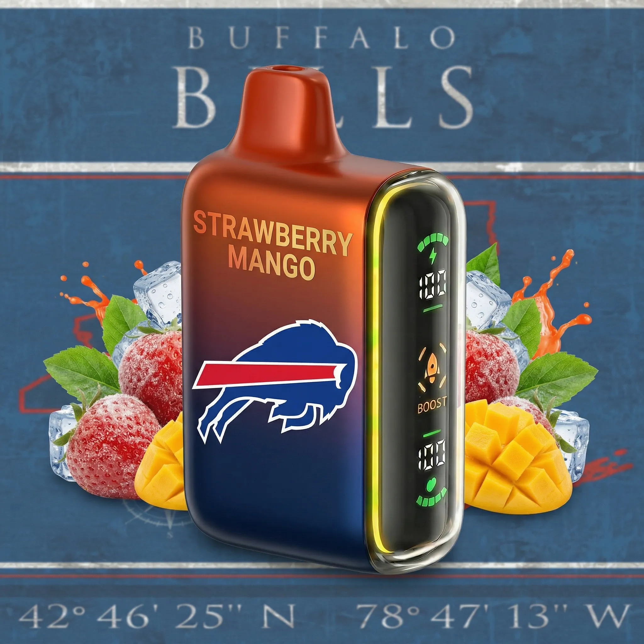 Buffalo Bills - 🔥InkSkin Pulse 15000 Puffs new - 10+ Flavour Choices 🍇🍉🍋
