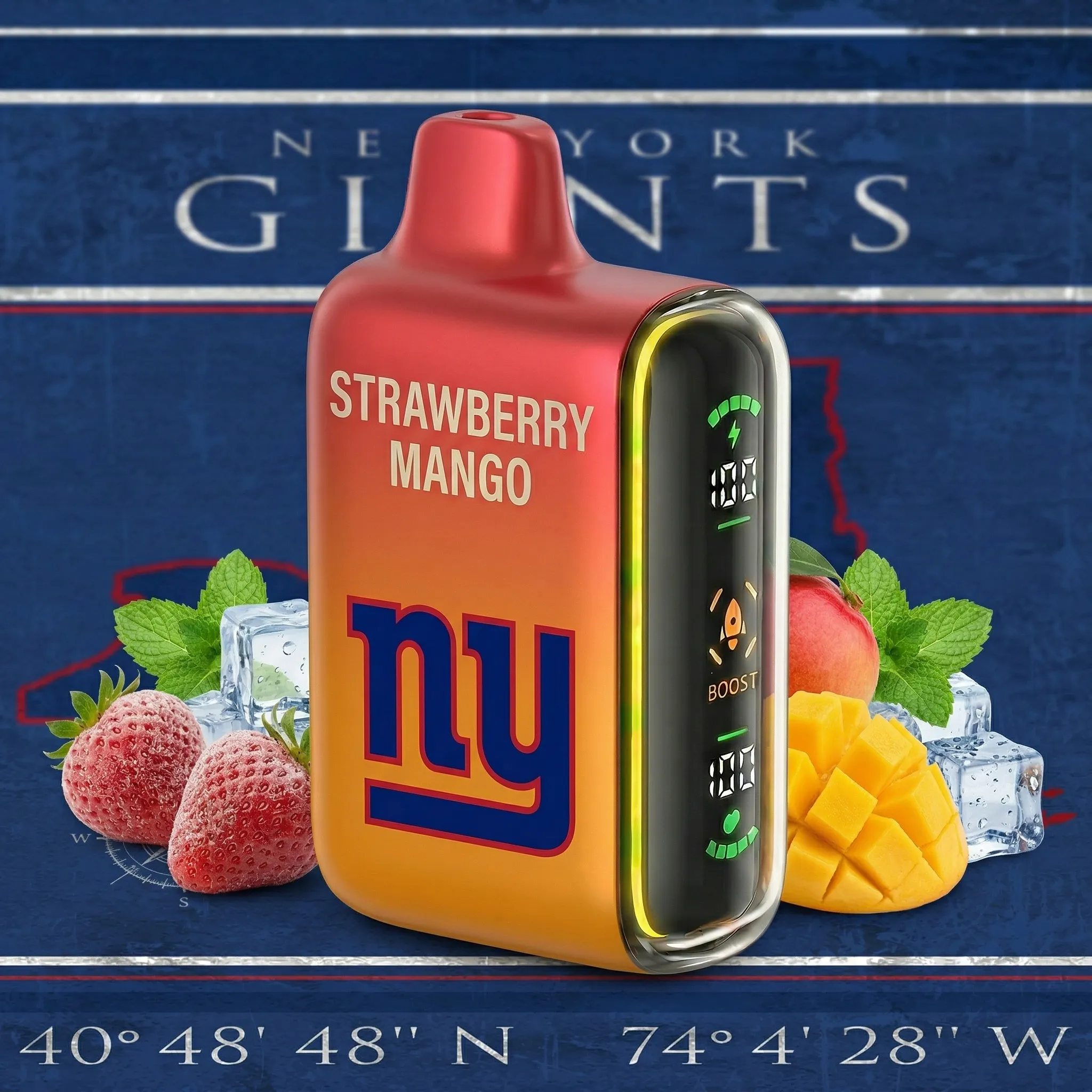 New York Giants - 🔥InkSkin Pulse 15000 Puffs new - 10+ Flavour Choices 🍇🍉🍋
