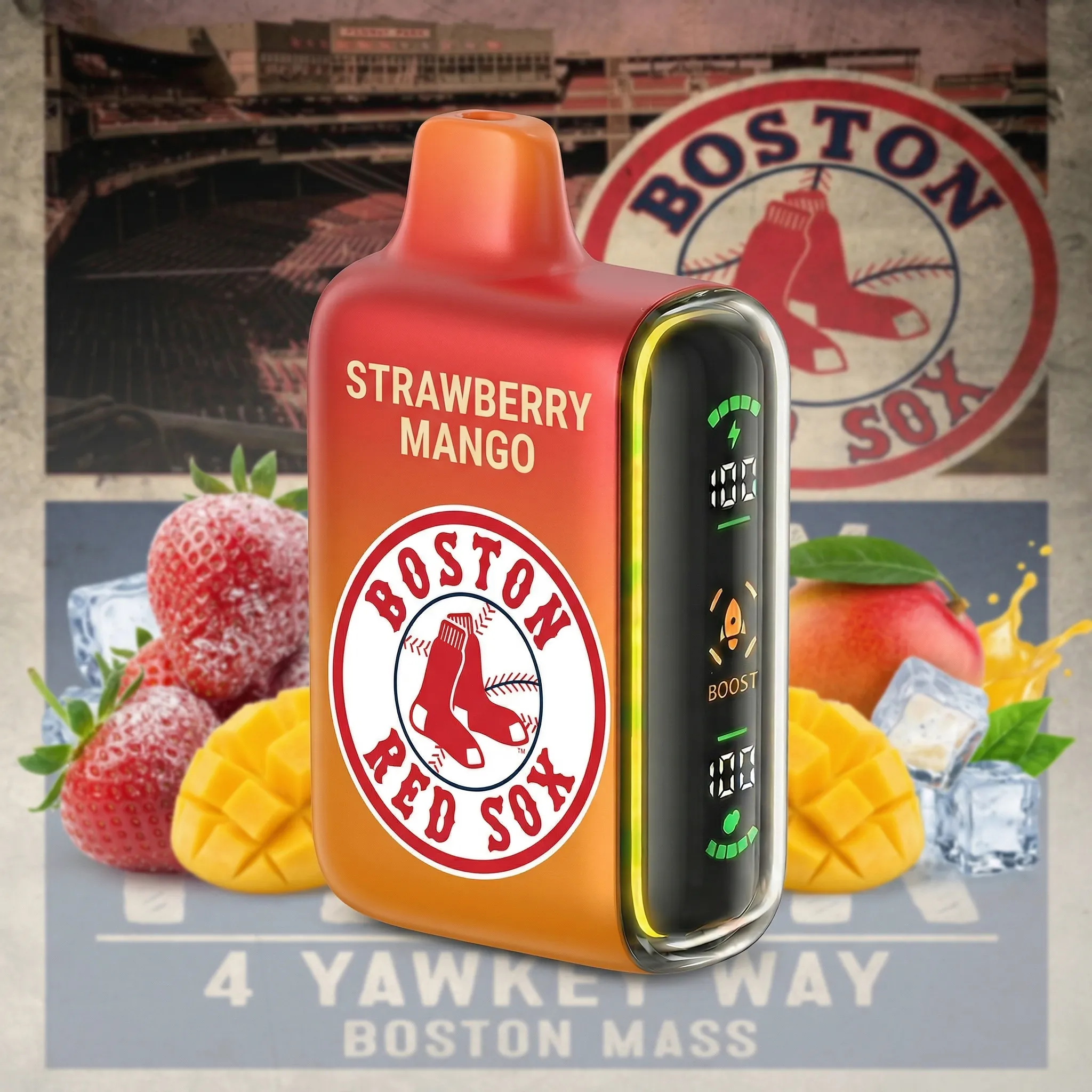 Boston Red Sox - 🔥InkSkin Pulse 15000 Puffs new - 10+ Flavour Choices 🍇🍉🍋